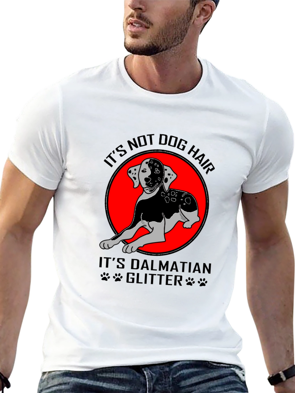 Dalmatian Glitter T-Shirt - Dog Lover Tee