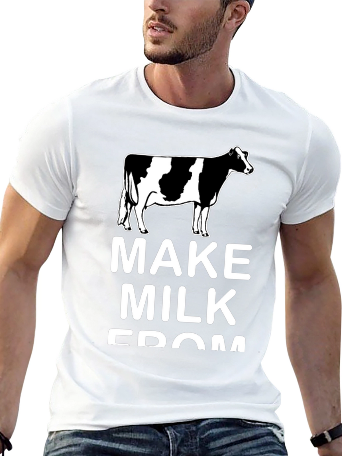 Make Milk From Cows Black Tee