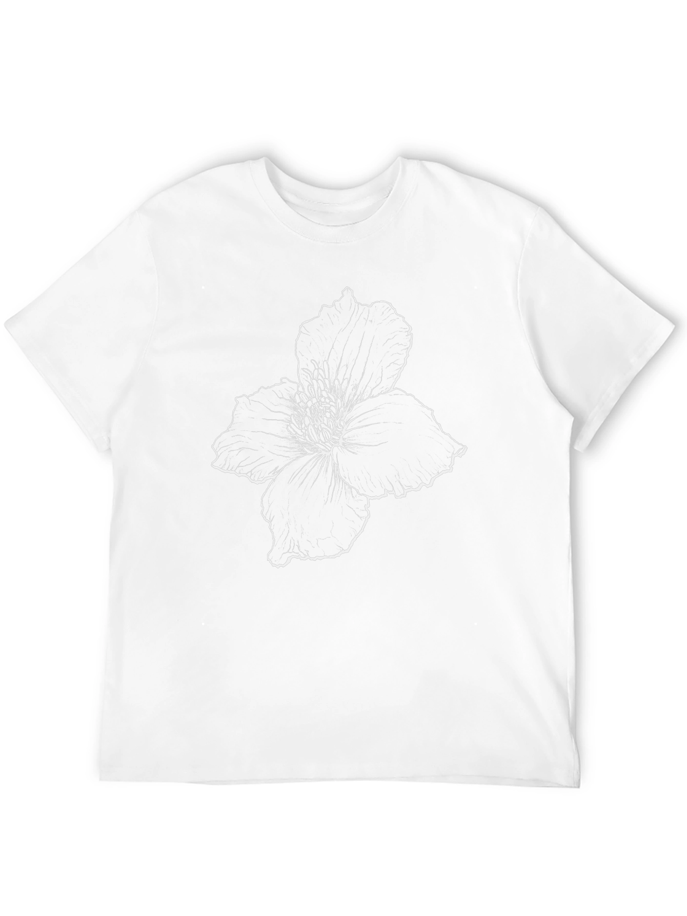 Floral Print Black T-Shirt