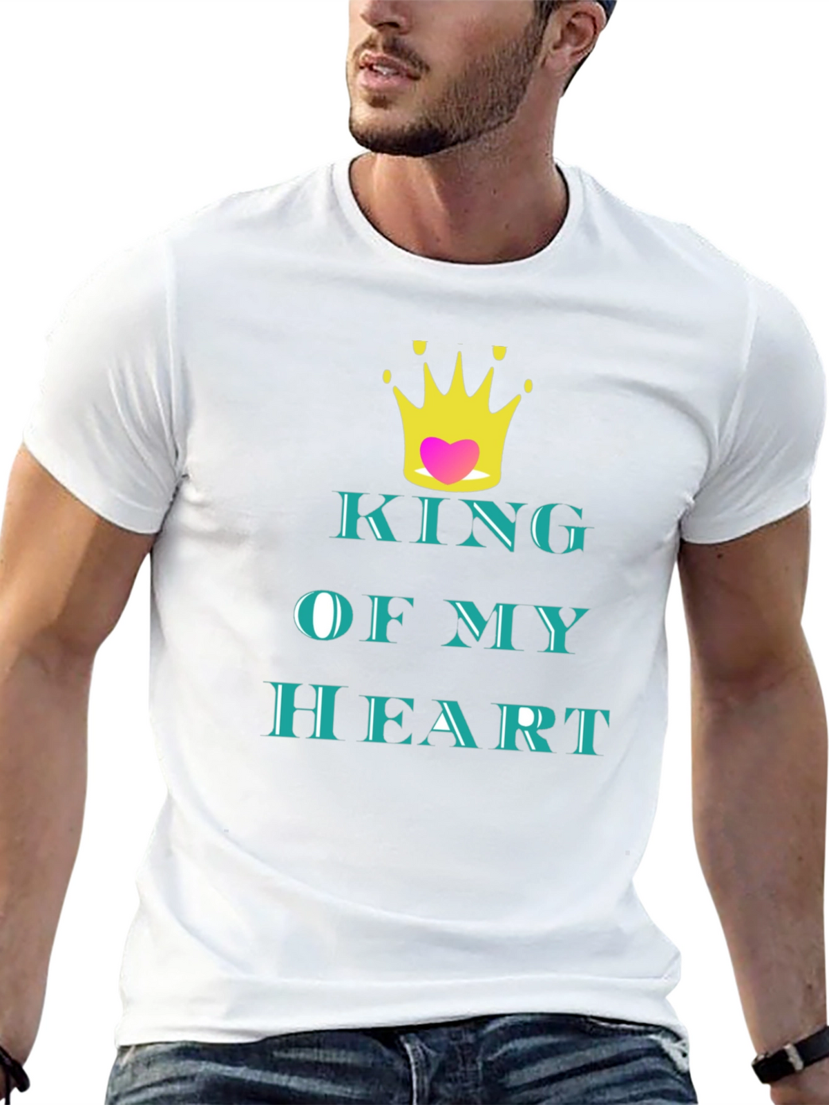 King of My Heart Graphic Tee - Black