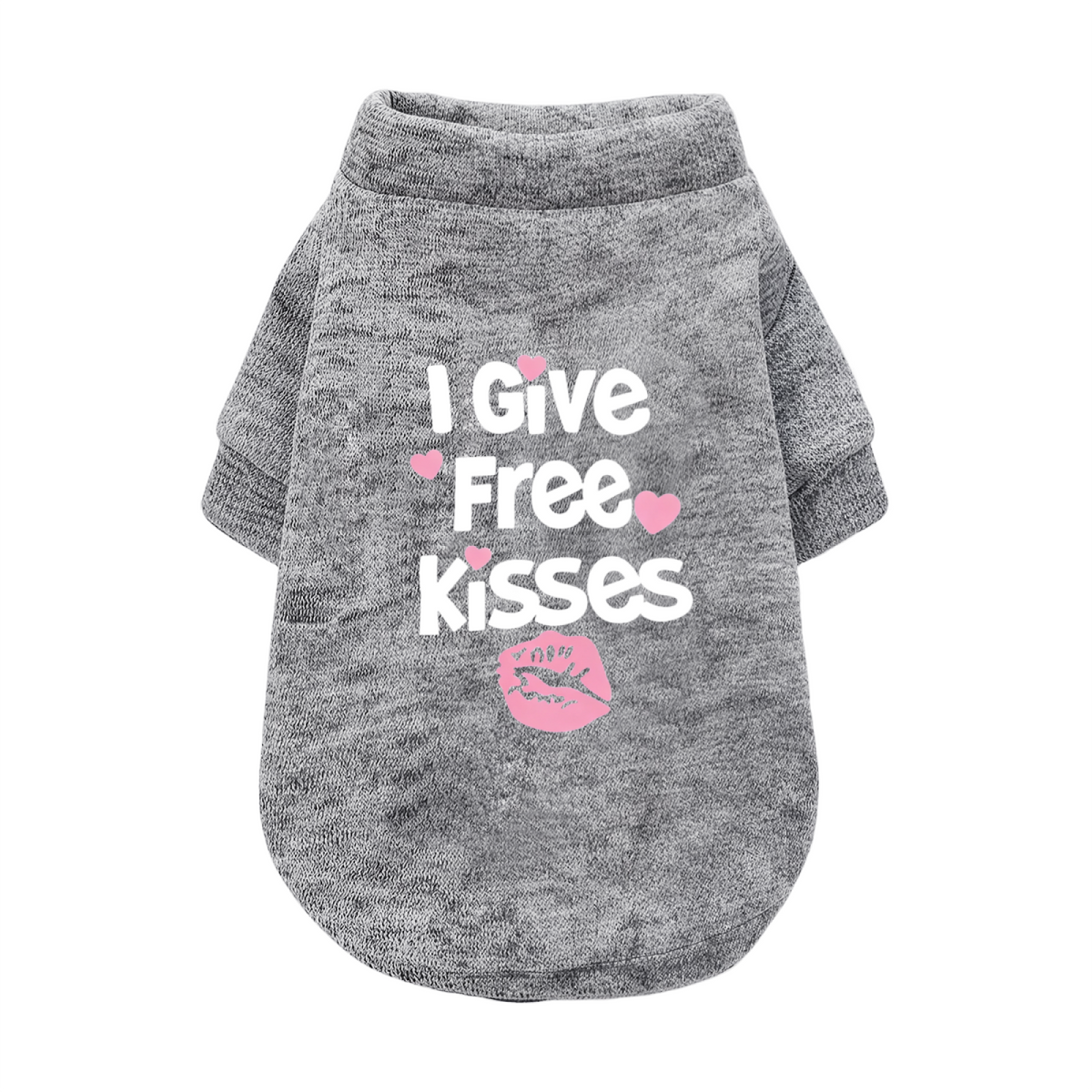 I Give Free Kisses Cute Print Pet Cardigan Sweater