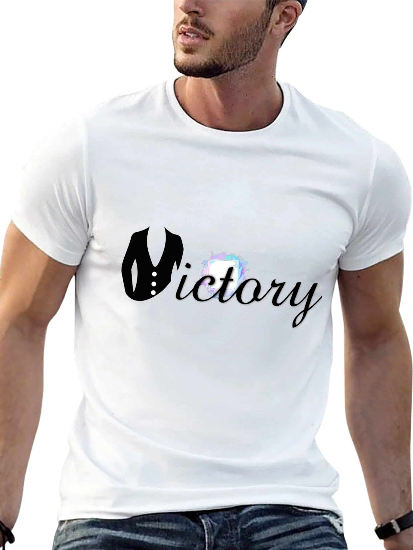 Victory Suit Graphic Tee - Black