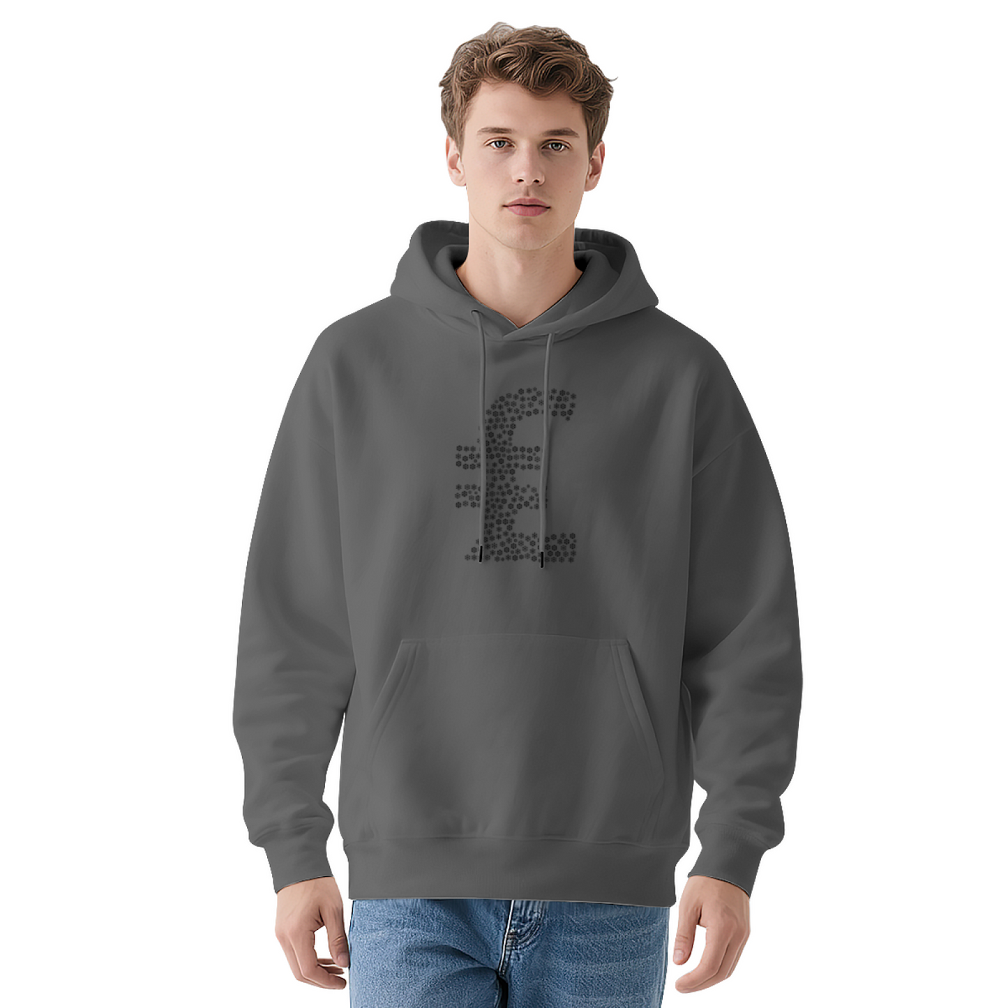 Dot Pound Sign Minimal Unisex Hoodie, Gentle Comfort Wear