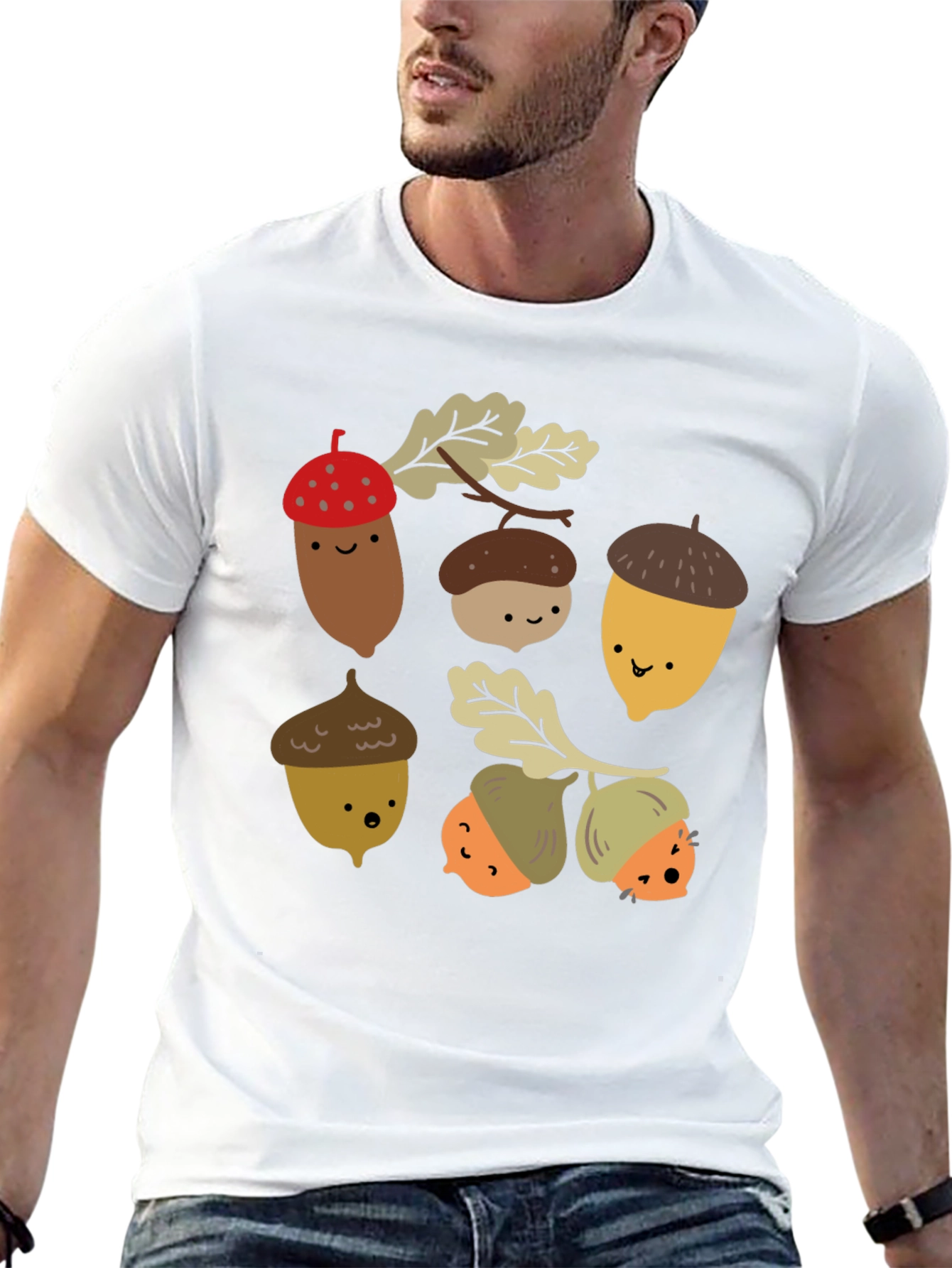 Cute Acorn Cartoon T-Shirt