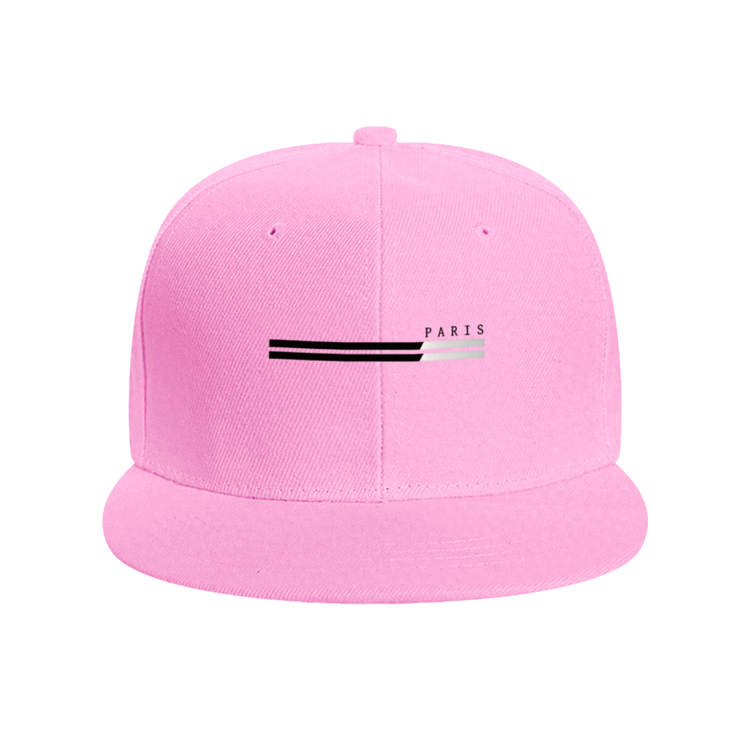 Minimal Paris Stripe Print Red Streetwear Snapback Sun Hat