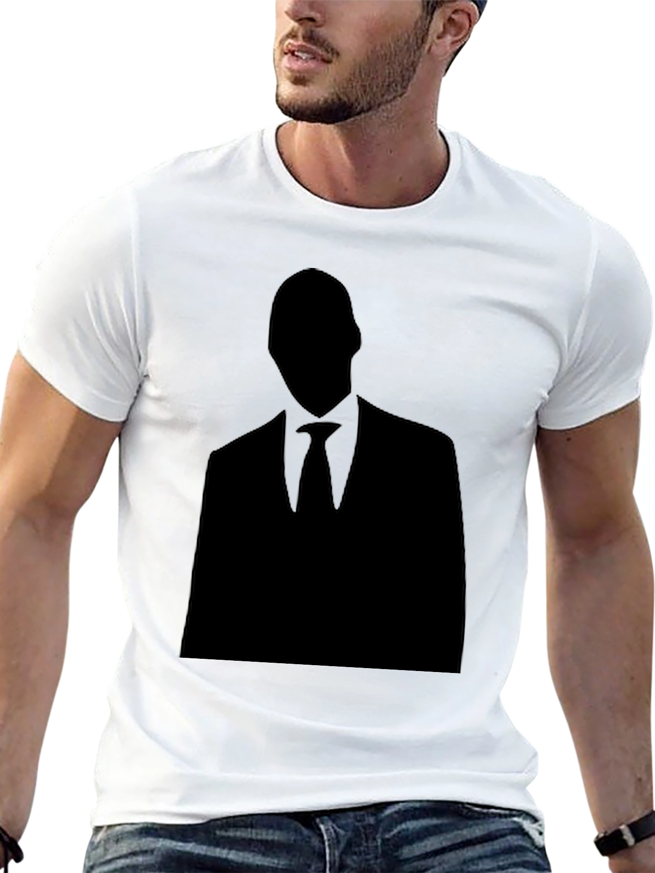 Mens Silhouette Graphic Tee - Black