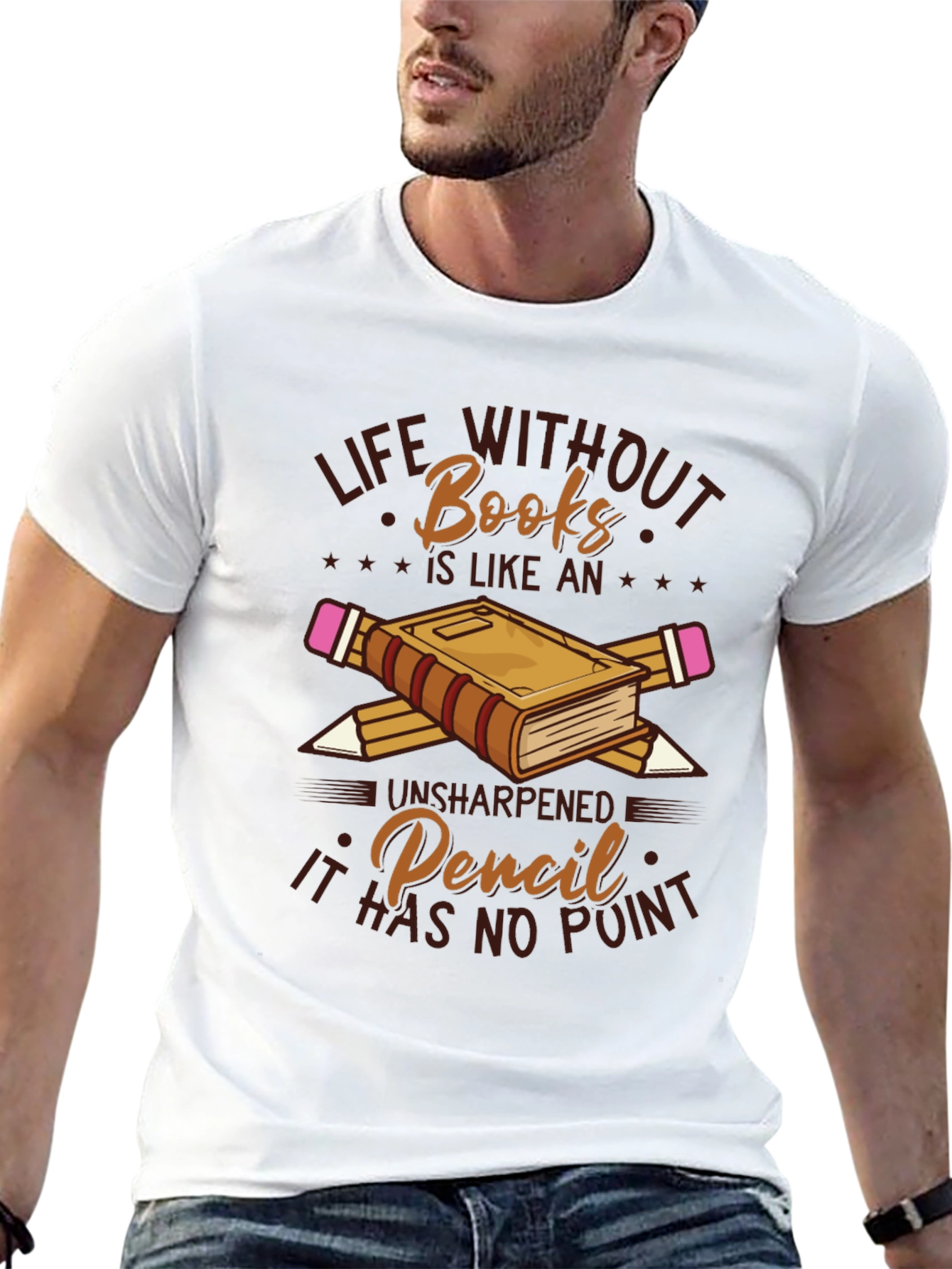 Life Without Books Graphic T-Shirt