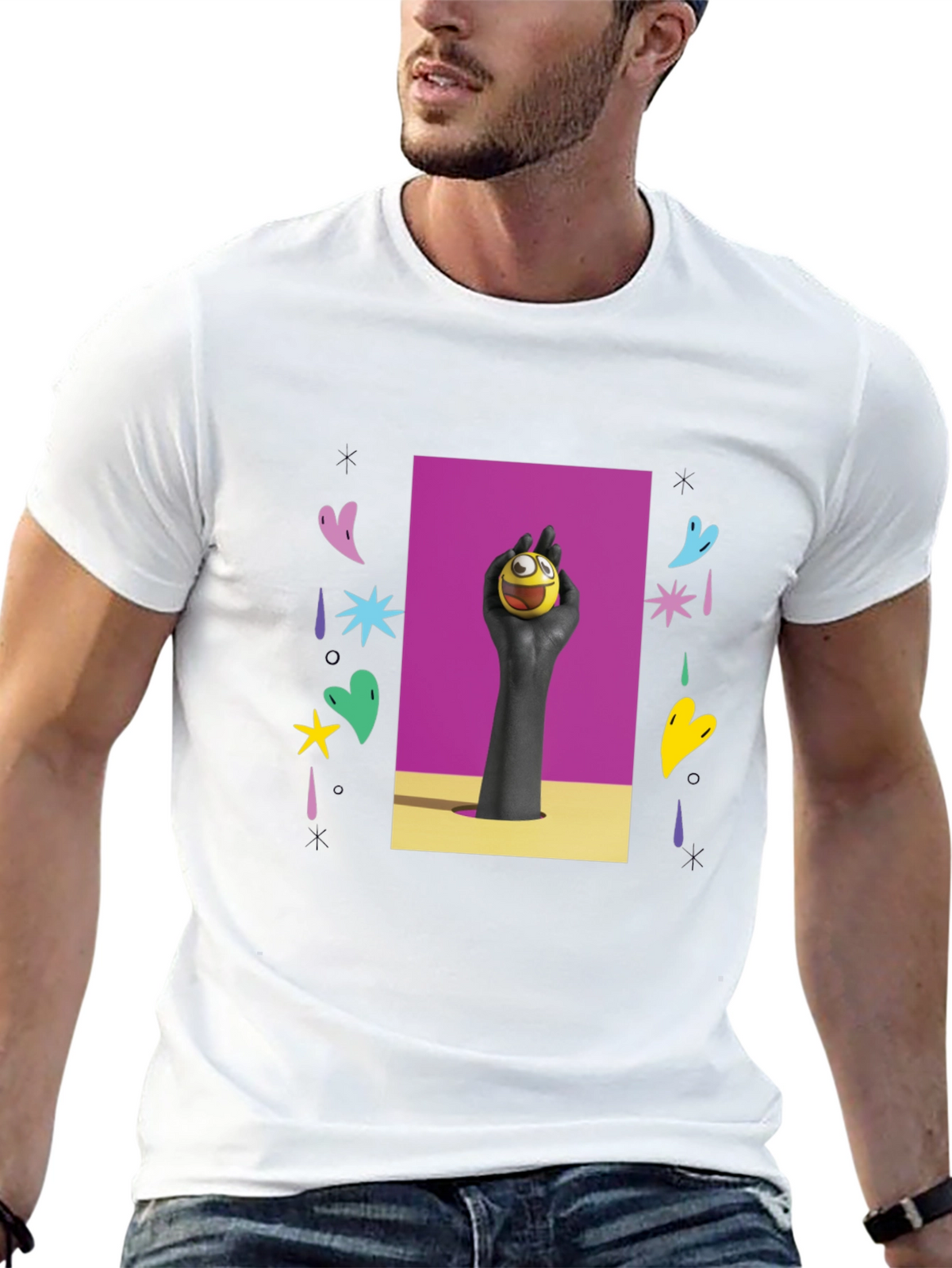 Funky Graphic Tee - Expression Ball Art