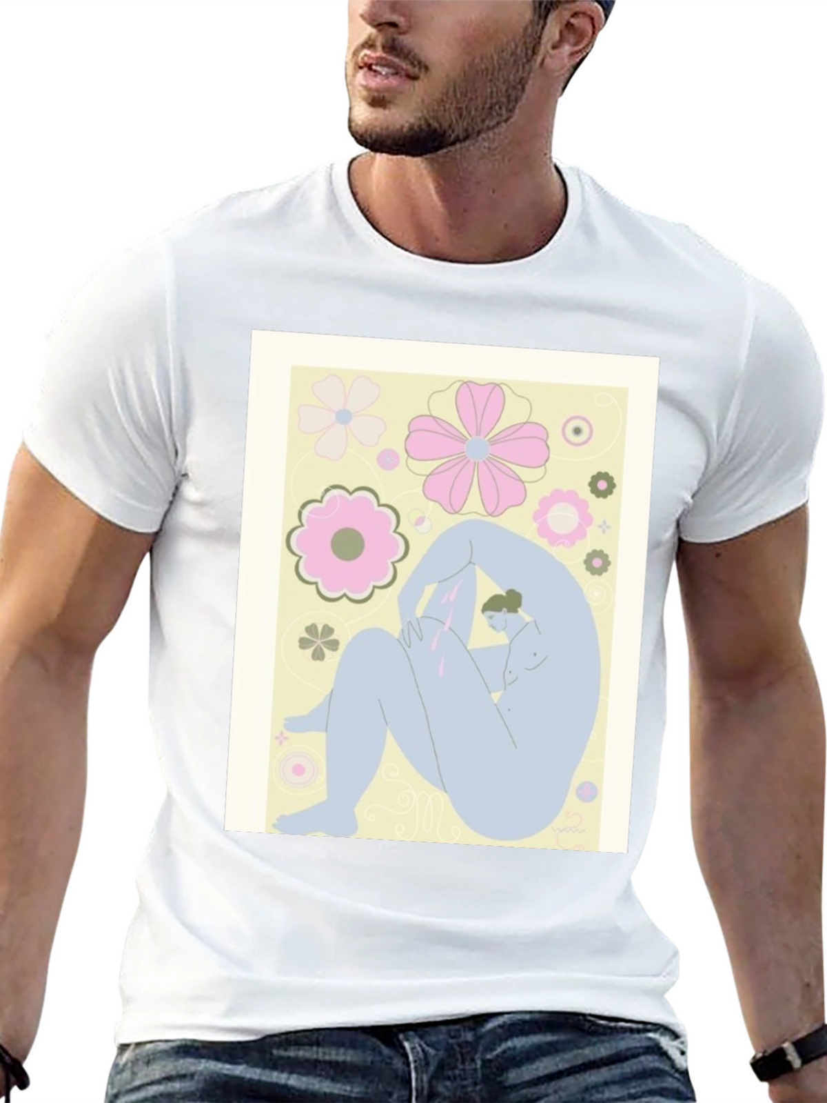 Abstract Art Tee - Black Graphic T-Shirt