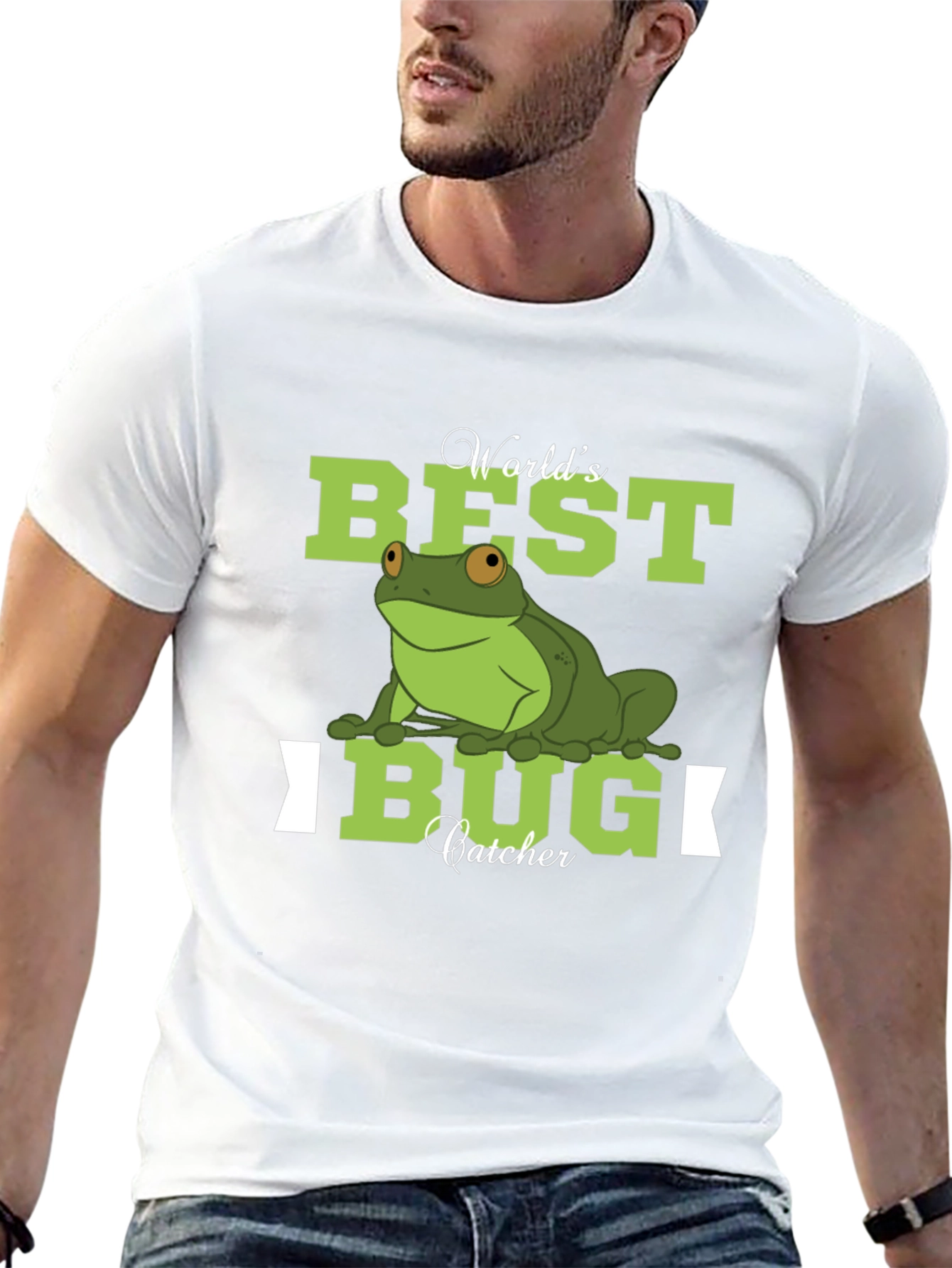 Worlds Best Bug Catcher Frog Graphic T-Shirt