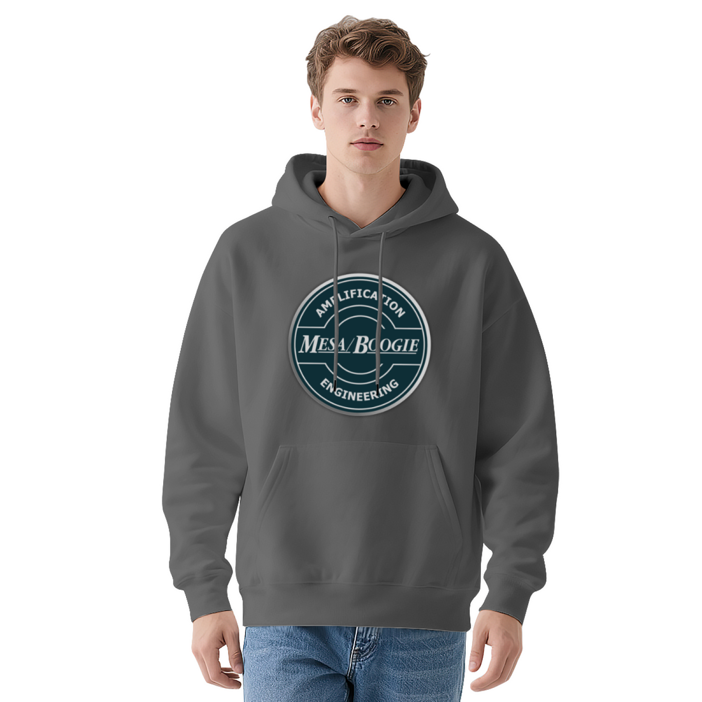 Mesa Boogie Amplification Retro Logo Black Hoodie, Cozy Music Lover Pullover