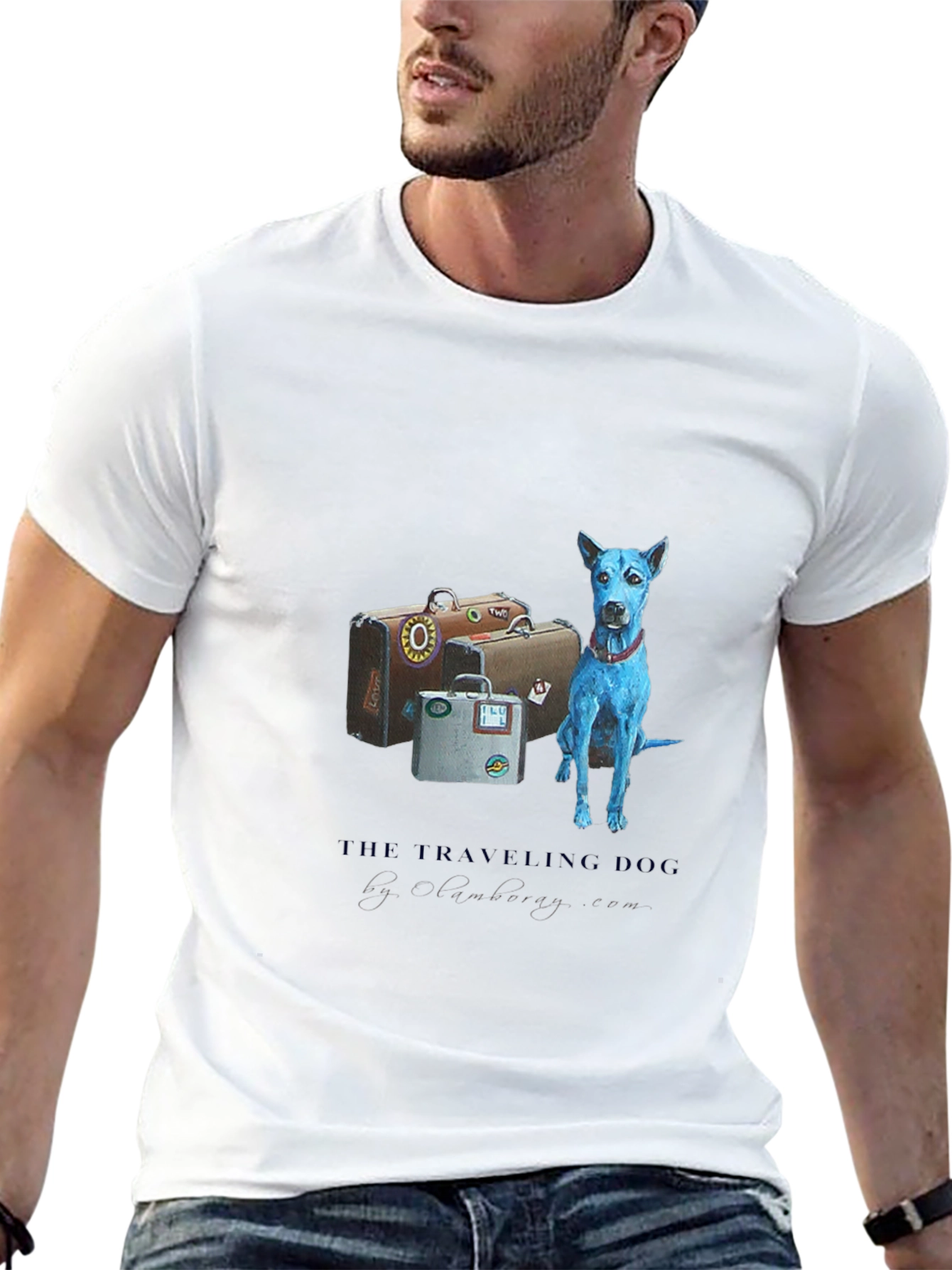 Traveling Dog Graphic Tee - Black
