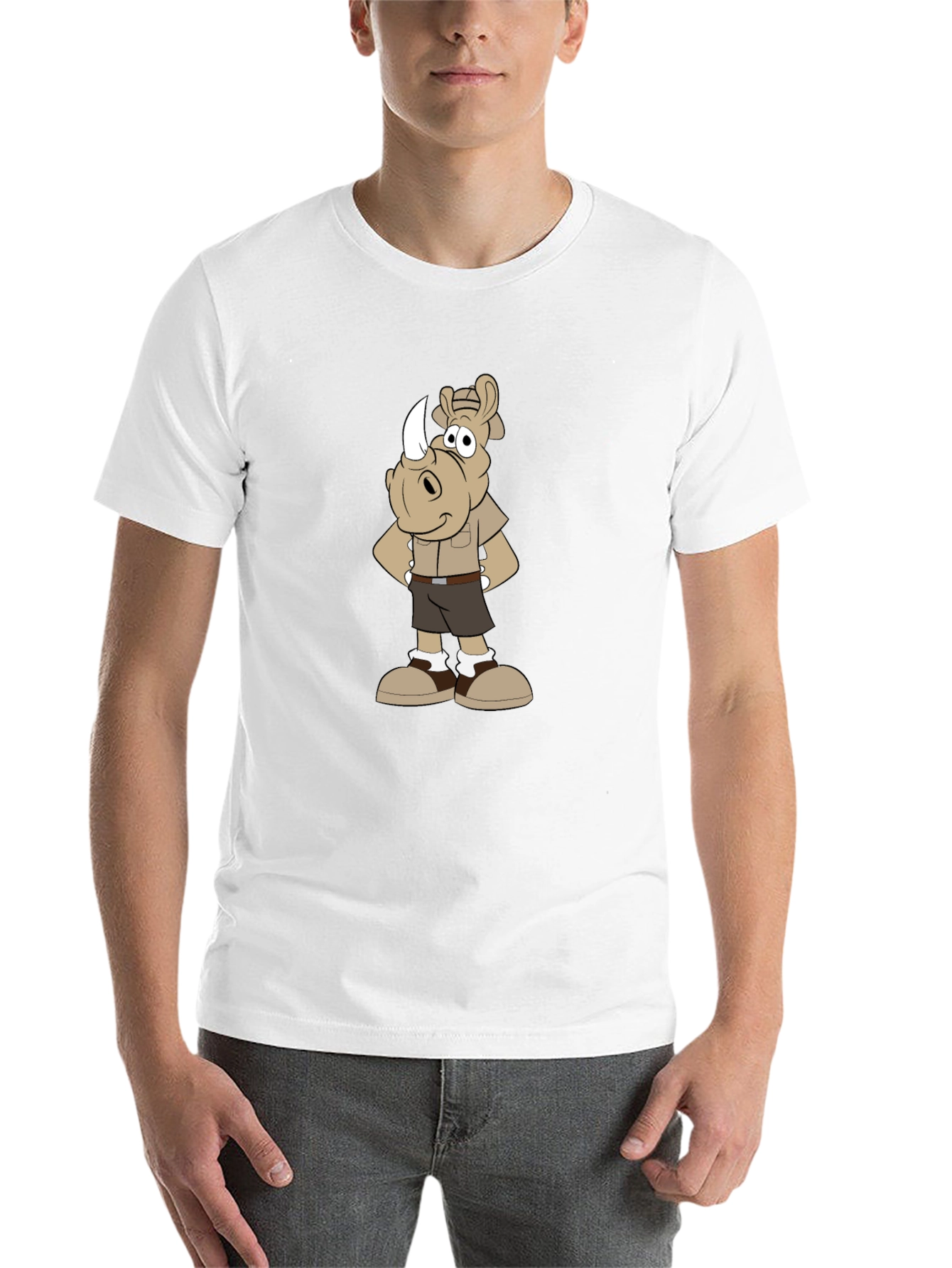 Cartoon Rhino Safari T-Shirt