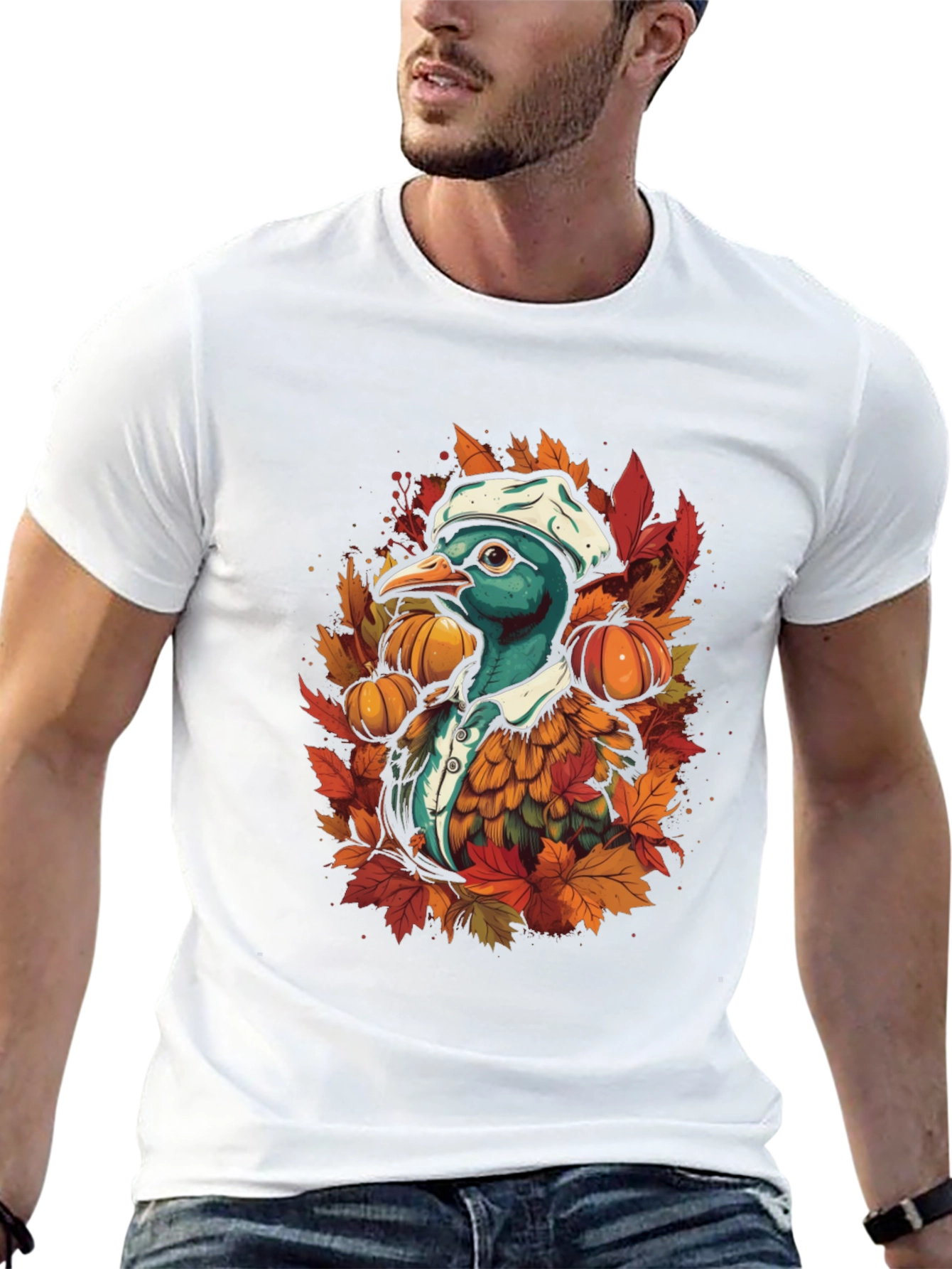 Autumn Duck Chef T-Shirt