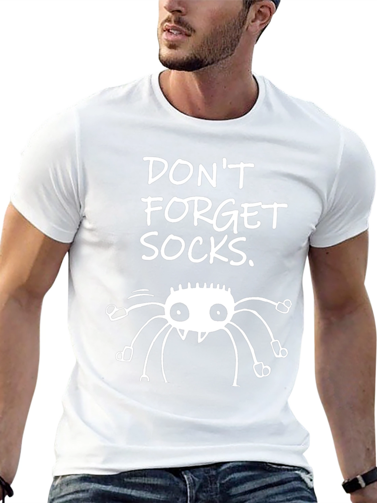 Dont Forget Socks Spider Graphic Tee