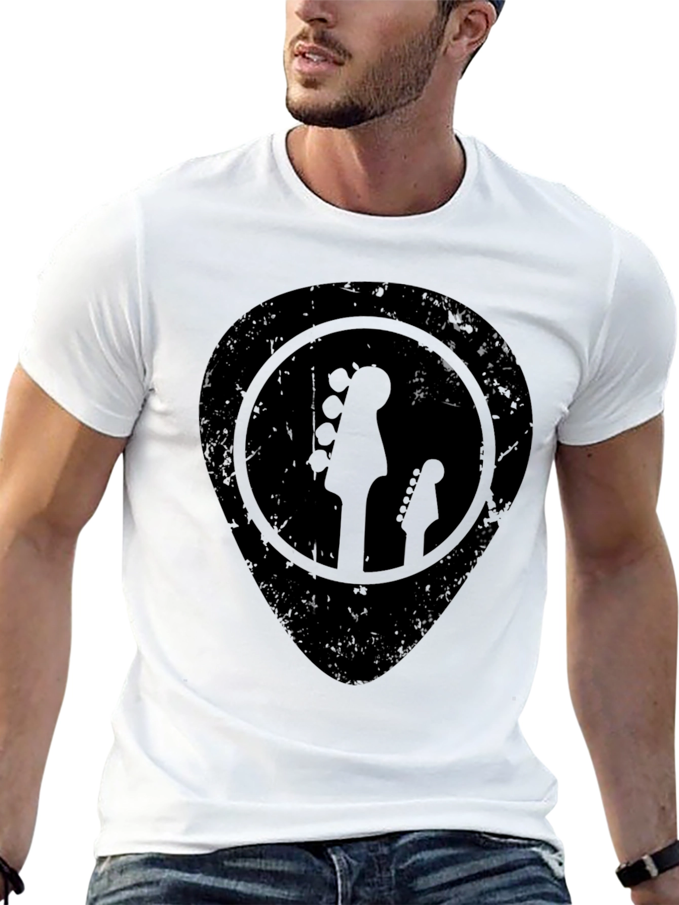 Guitar Pick T-Shirt - Rock and Roll Tee