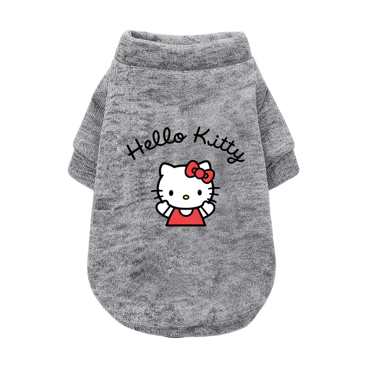 Minimalist Hello Kitty Letter Print Pet Sweater, Classic Cute Cat Pet Outfit