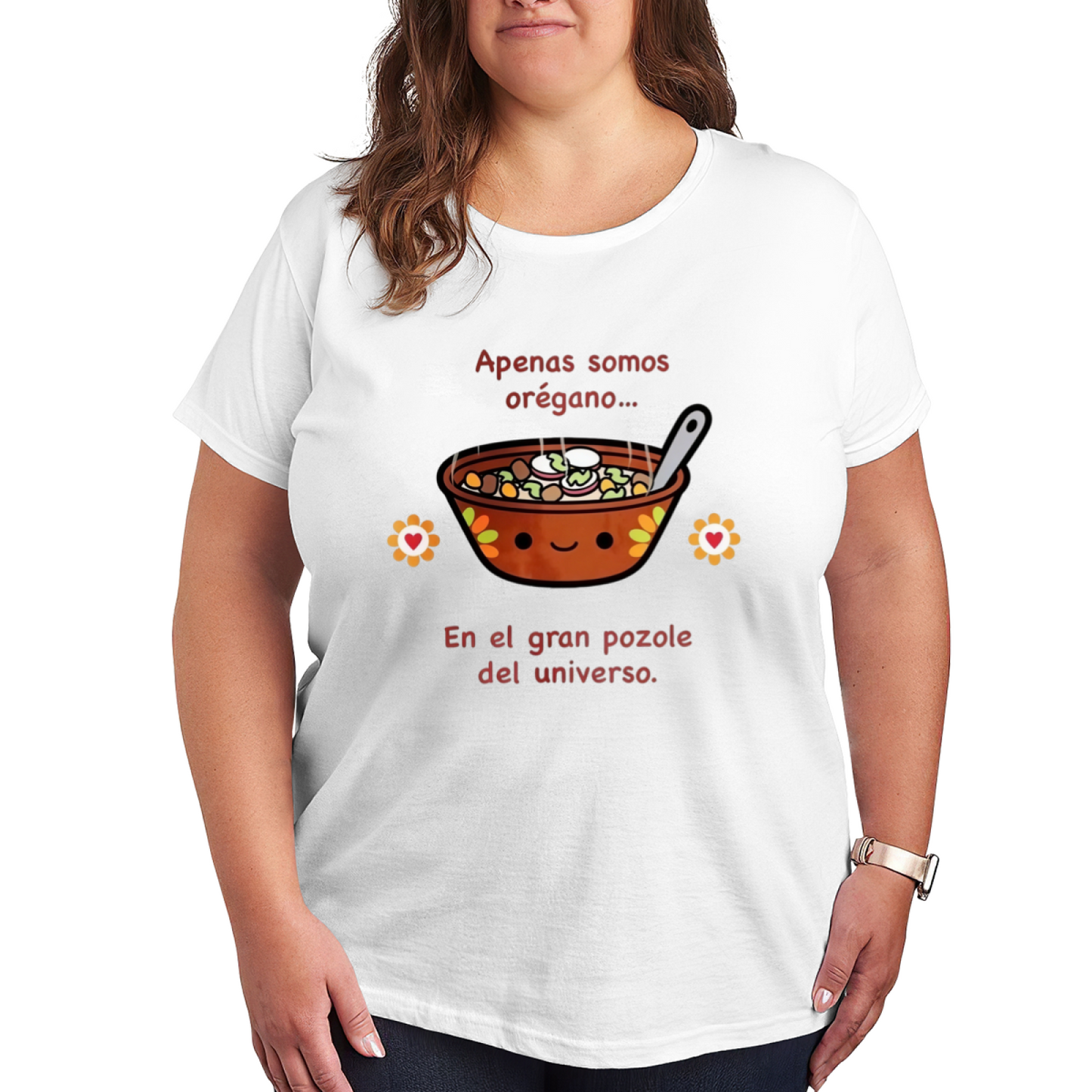 Cute Pozole Soup Mexican Funny Spanish Meme Plus Size Women T-Shirt