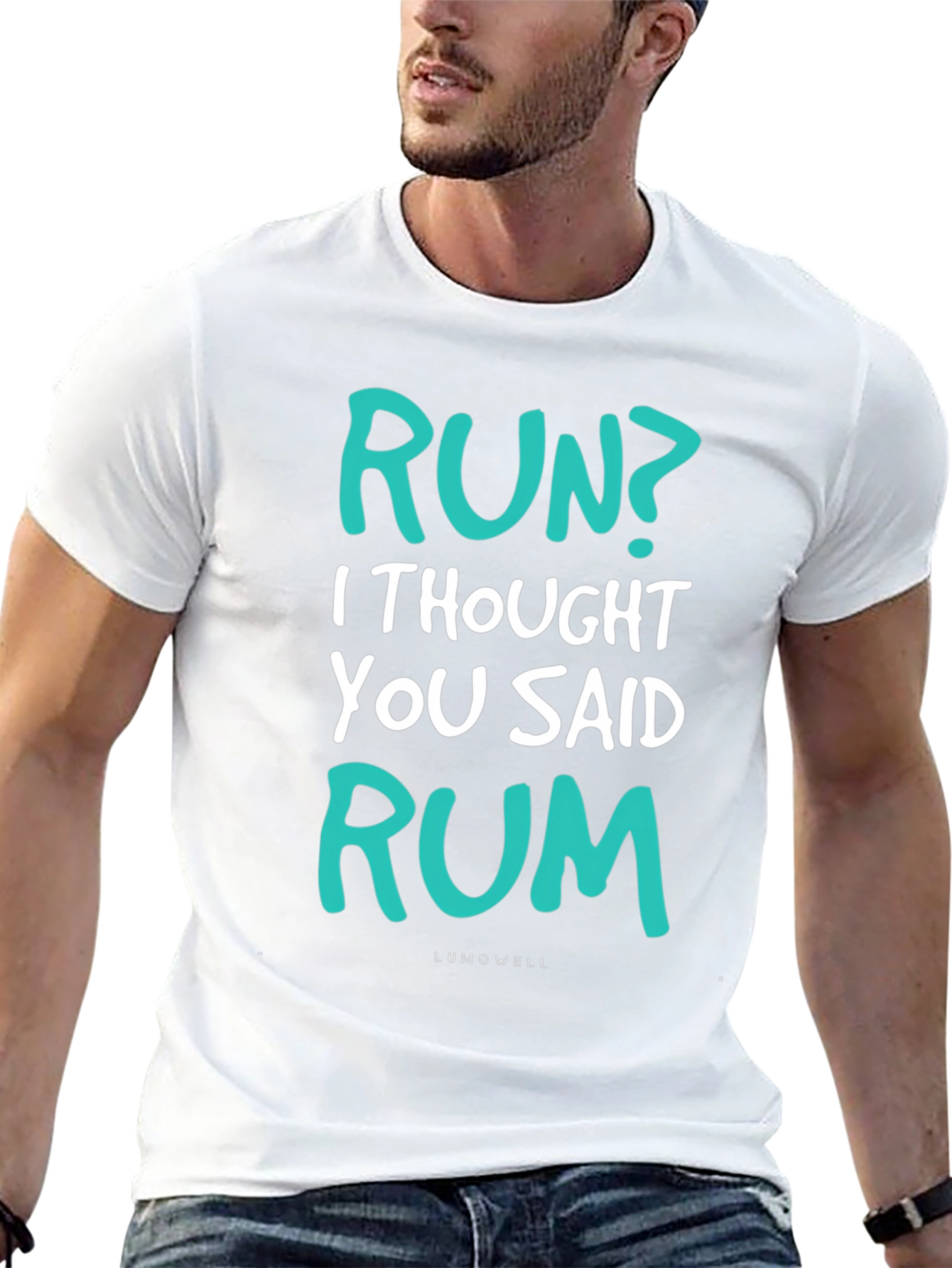 Funny Run? Rum! Graphic T-Shirt - Soft Cotton Tee