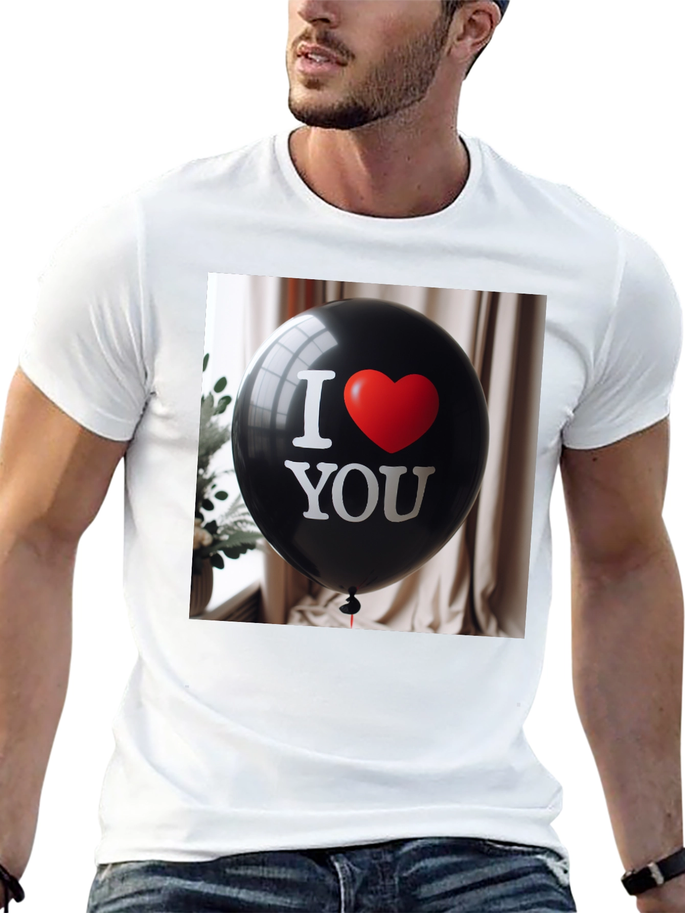 I Love You Balloon Graphic T-Shirt