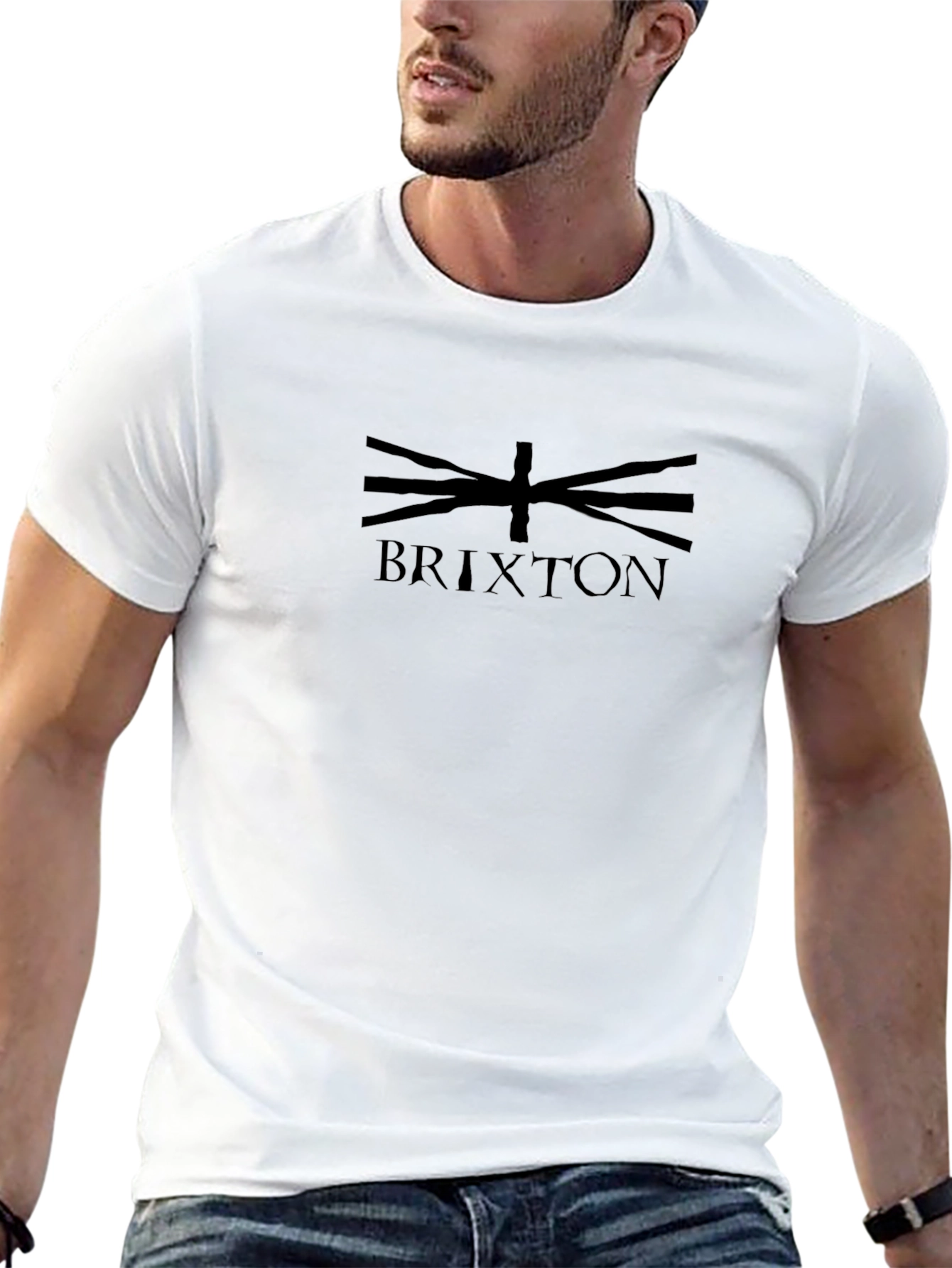 Brixton Graphic Print Mens Black T-Shirt