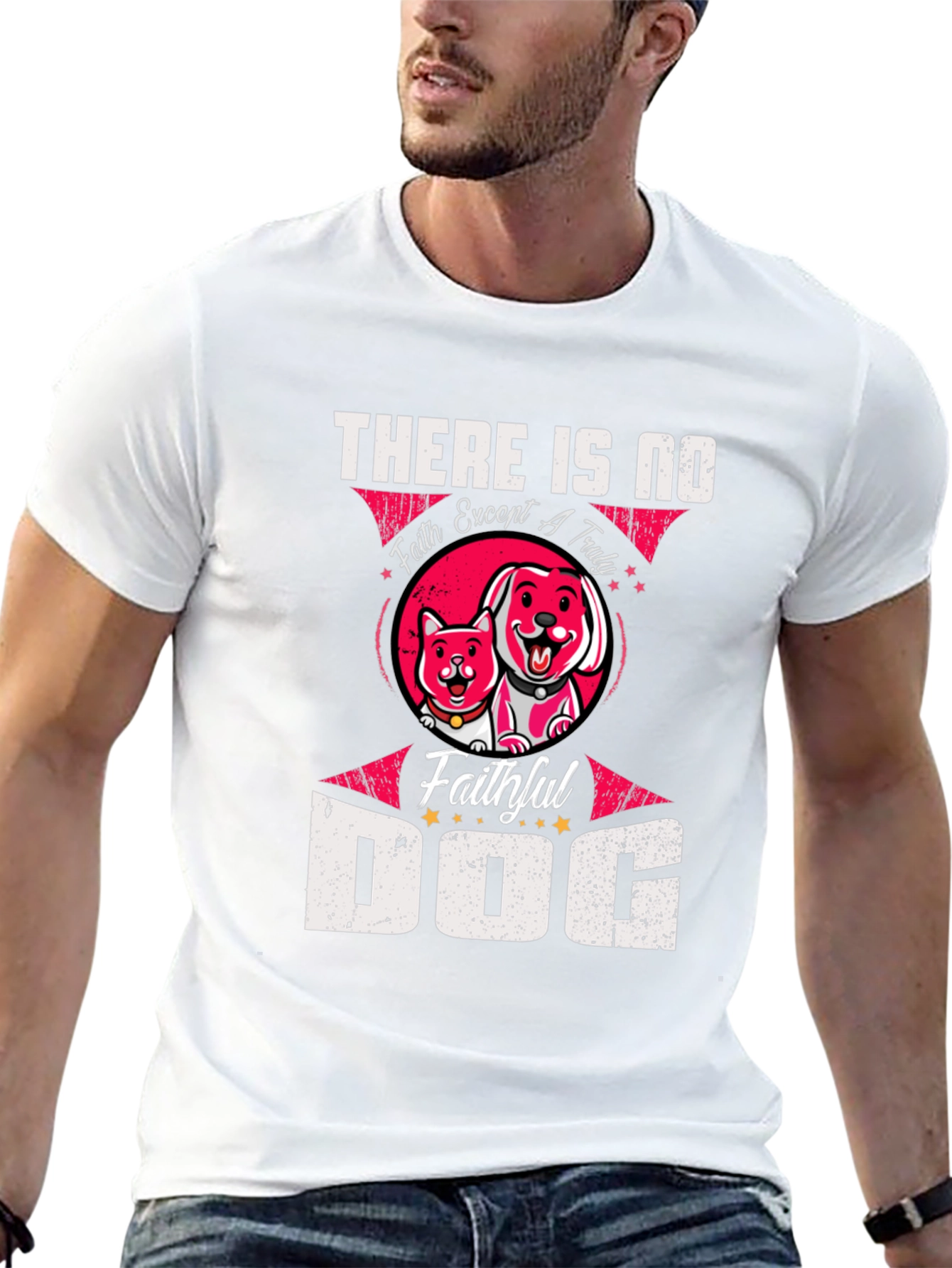 Faithful Dog Graphic T-Shirt - Unisex Black Tee