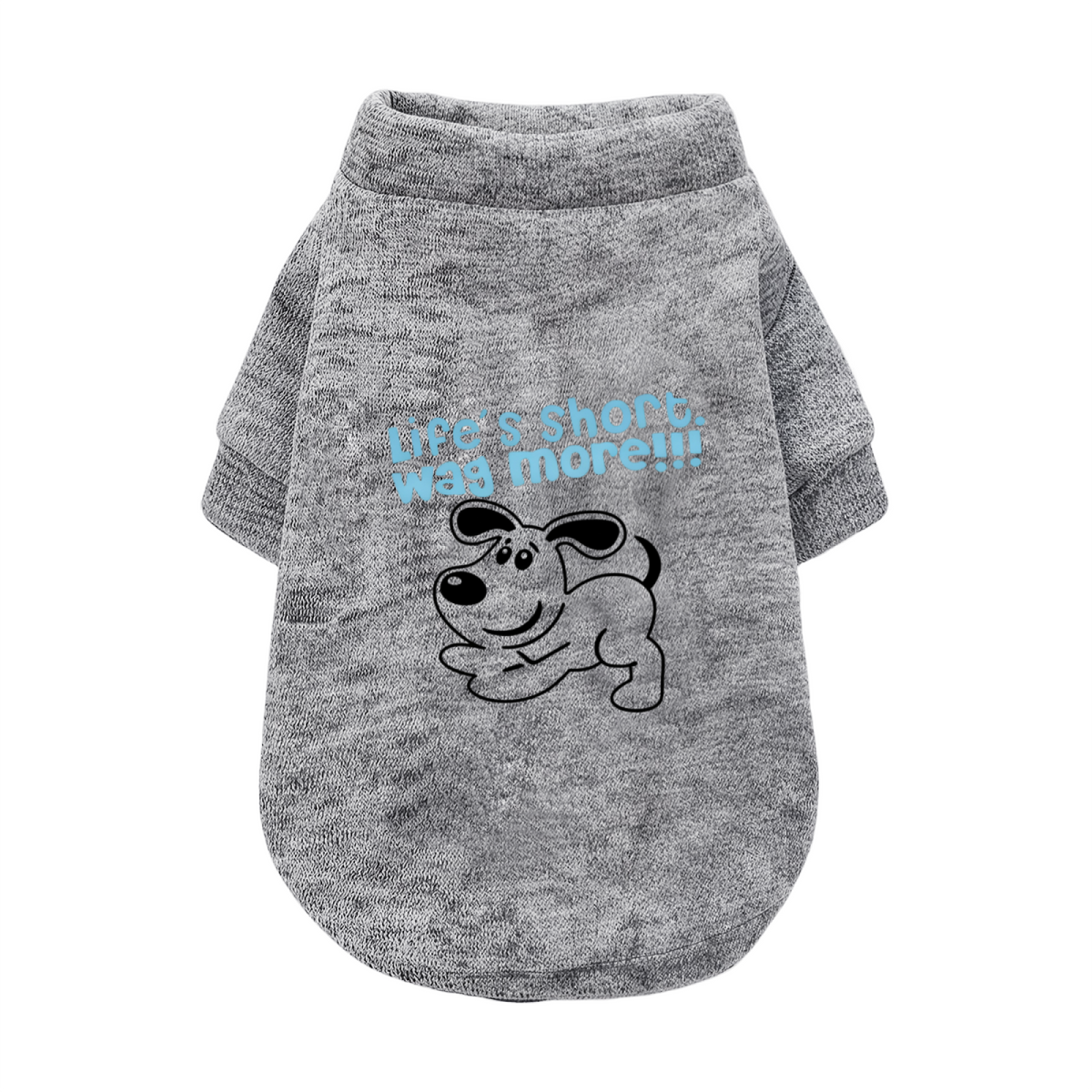Life's Short Wag More Funny Pet Cardigan Sweater