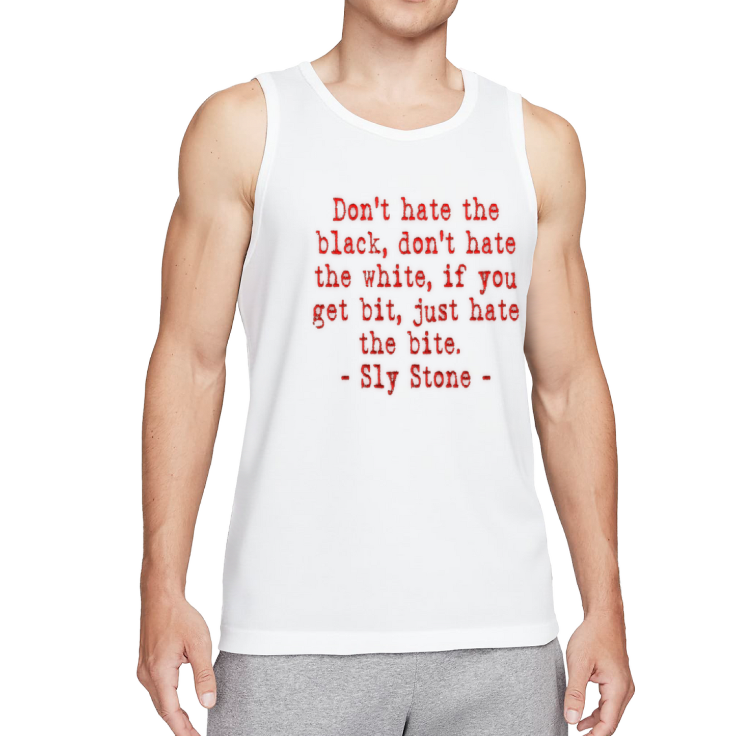 Sly Stone Classic Equal Rights Quote Tank Top