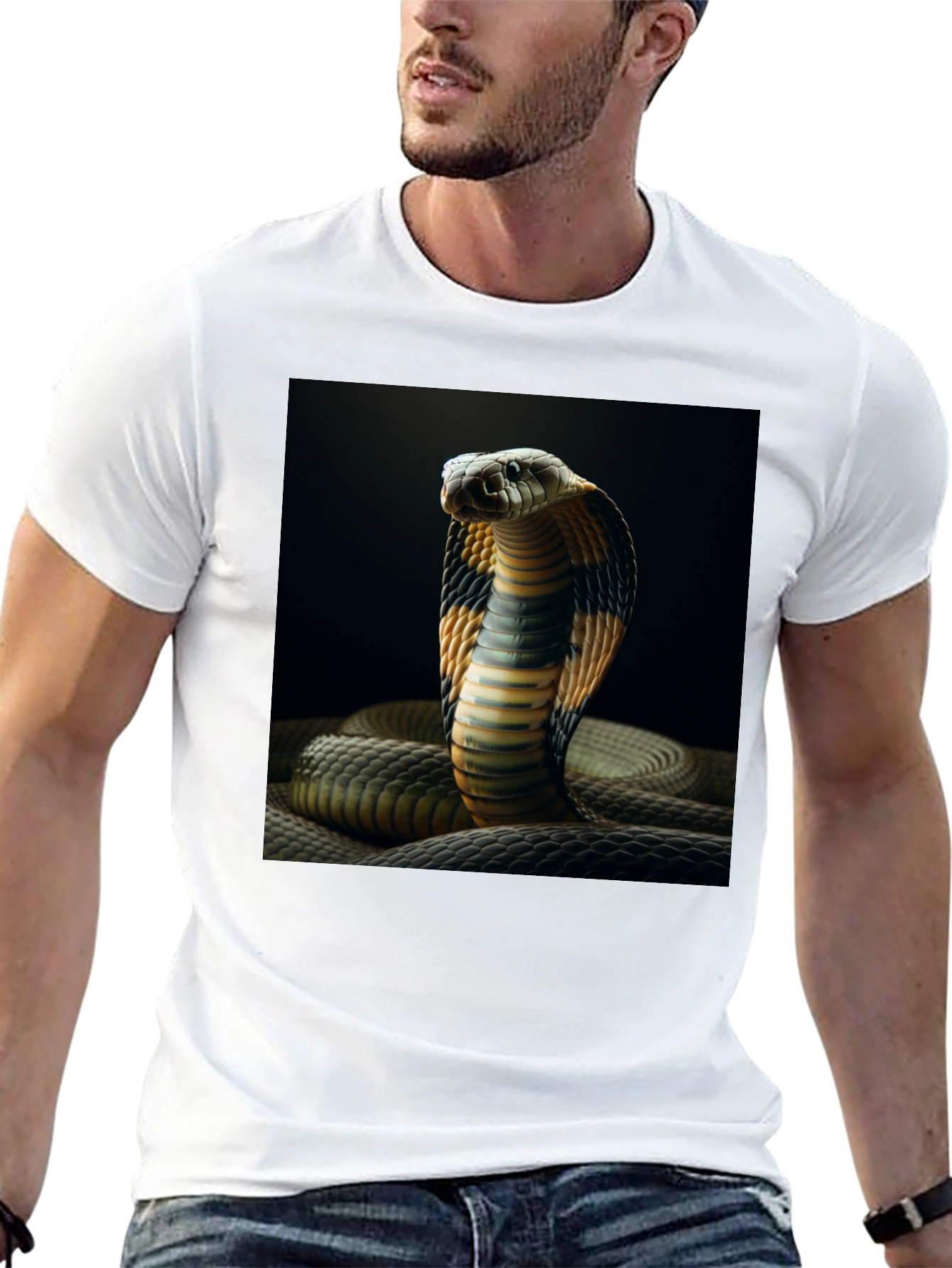 Cobra Graphic Tee - Cool Snake Print Shirt