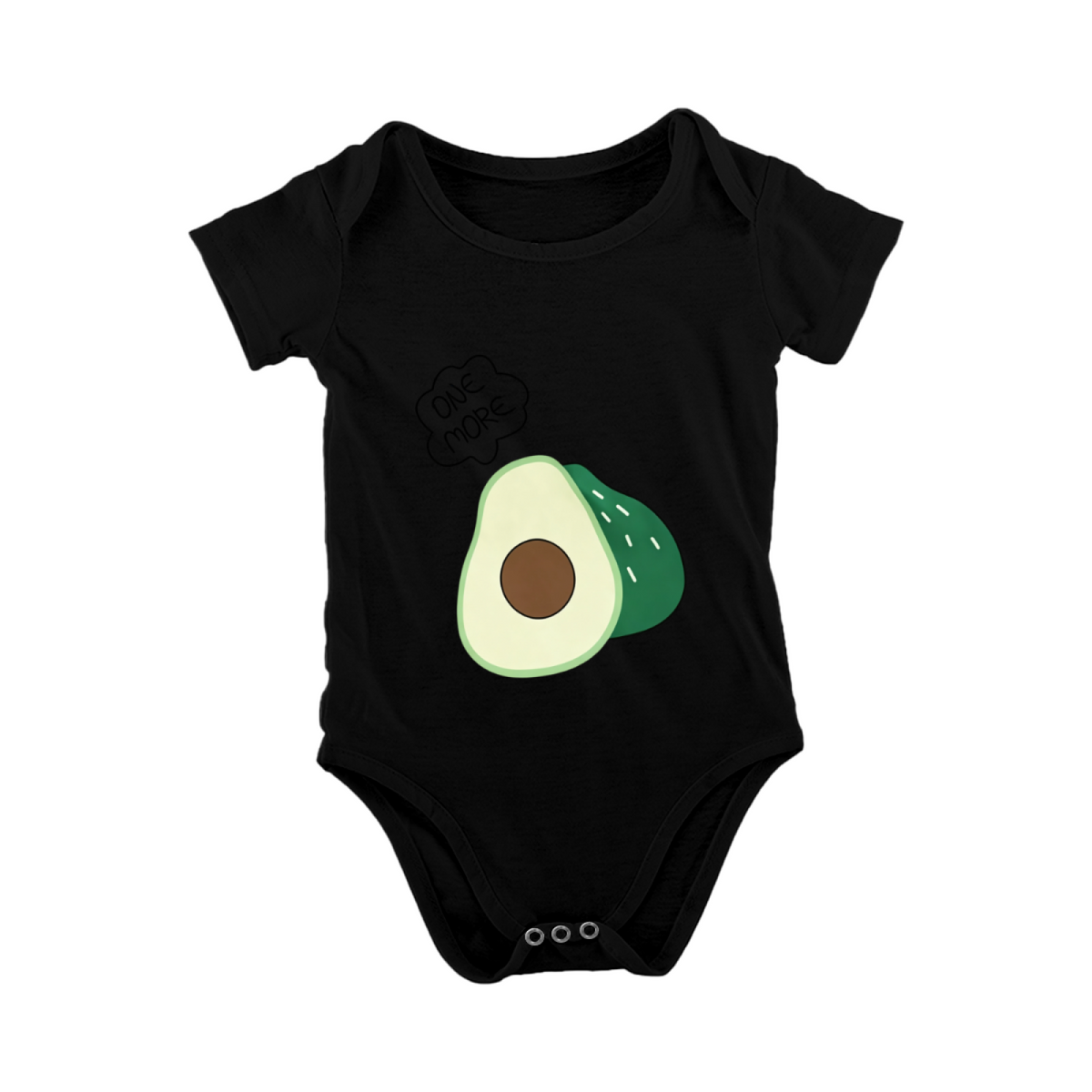 Funny One More Avocado Fruit Baby Shower Bodysuit