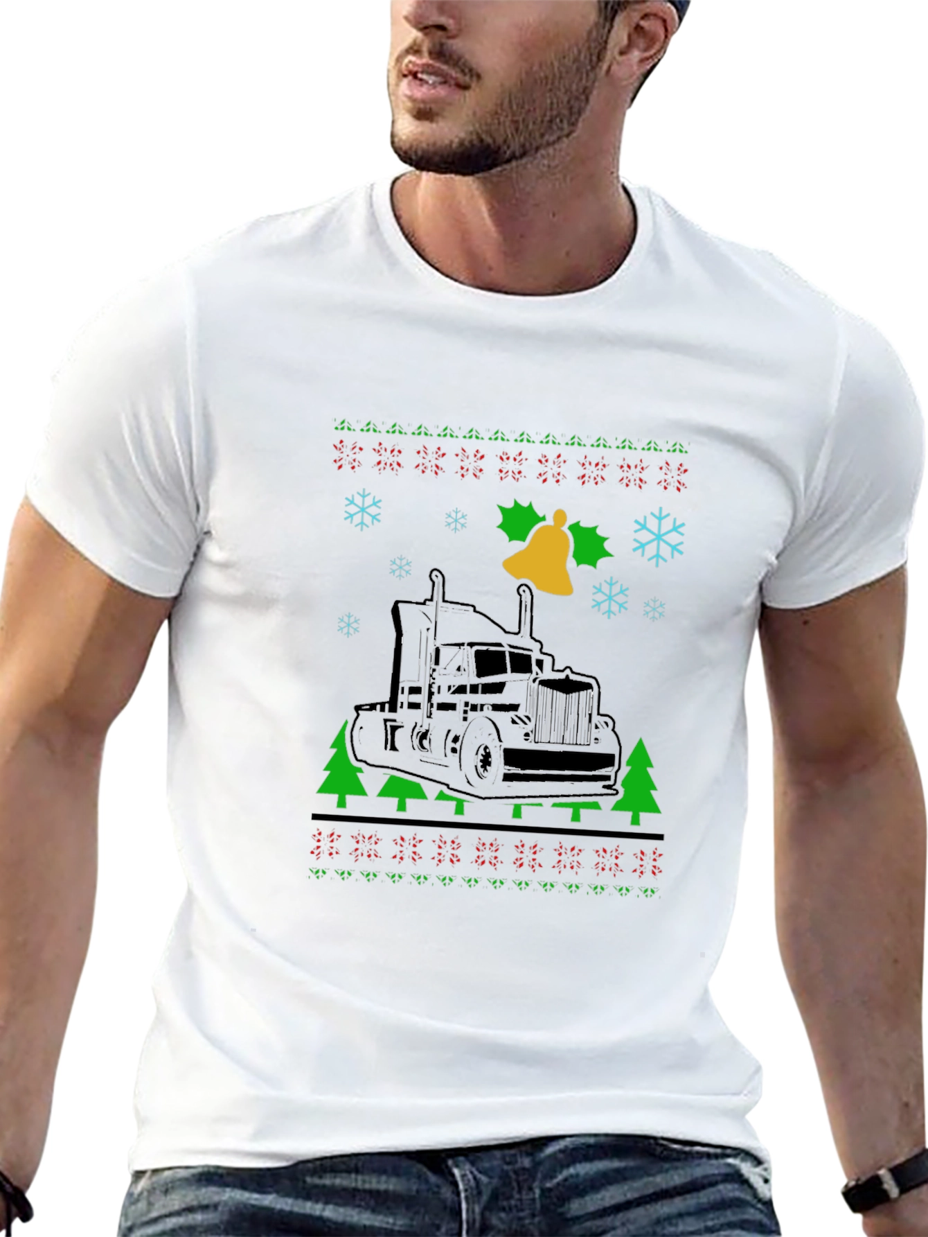 Truck Christmas Sweater T-Shirt