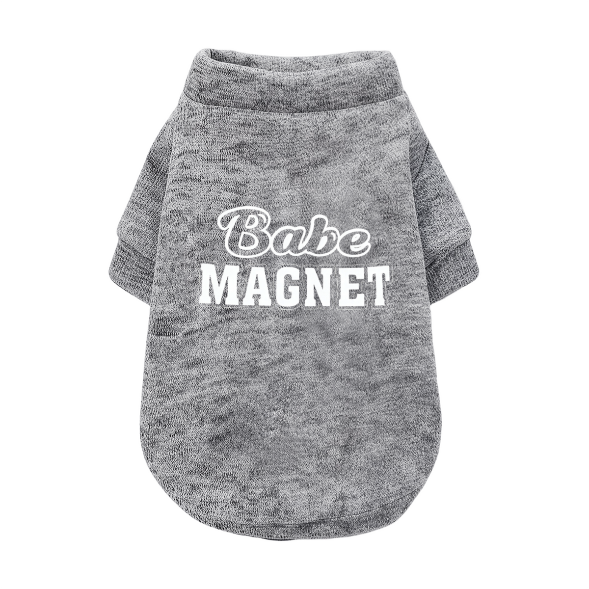 Babe Magnet Trendy Letter Print Black Pet Cute Sweater