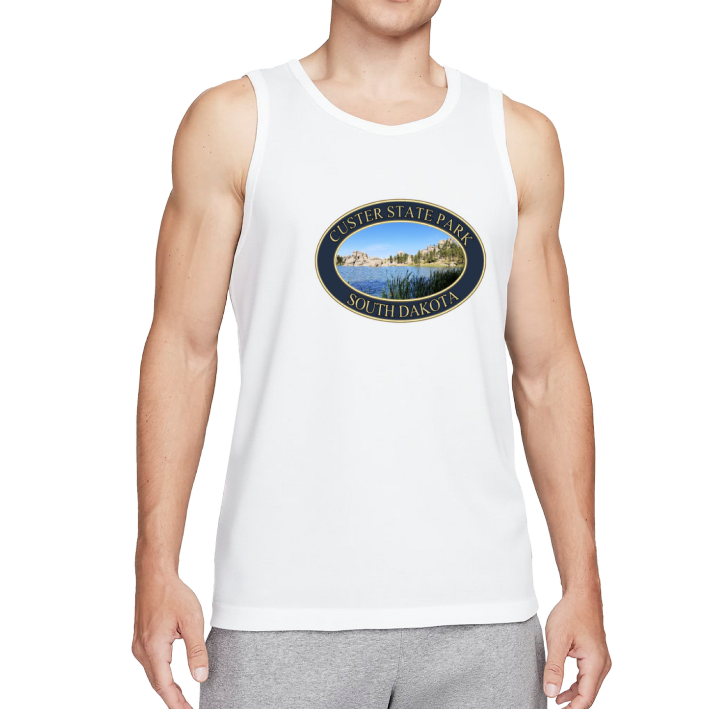 Vintage Custer State Park South Dakota Scenic Tank