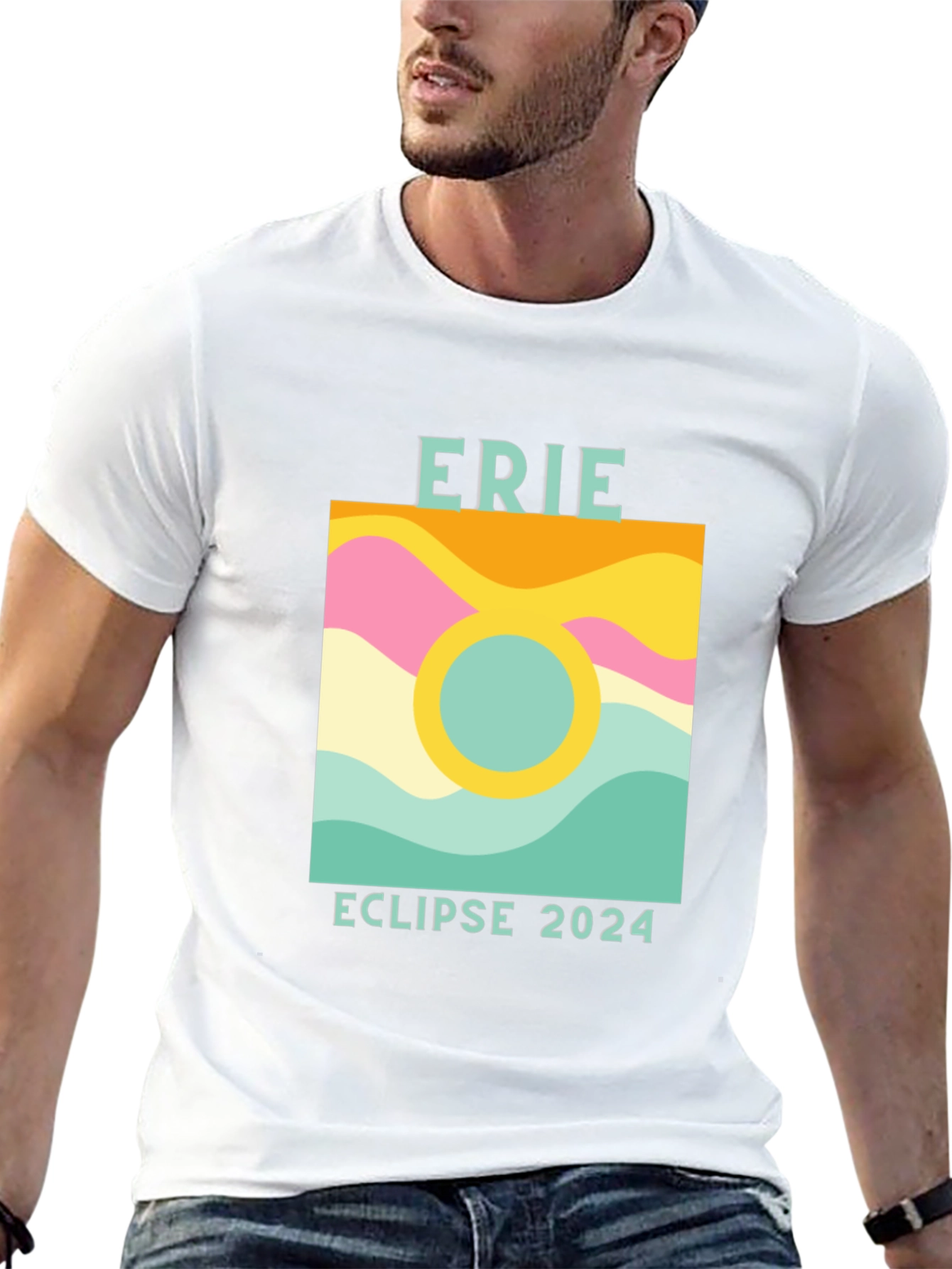 Erie Eclipse 2024 Graphic T-Shirt