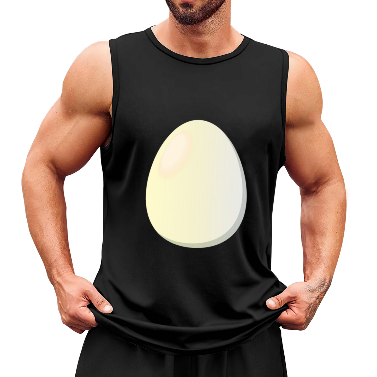 Minimalist Single Egg Simple Art Casual Men¡¯s Tank