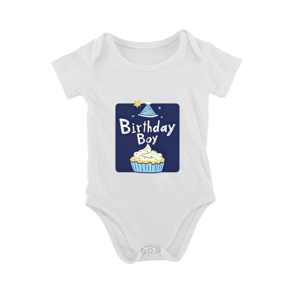 Birthday Boy Cupcake First Birthday Baby Onesie