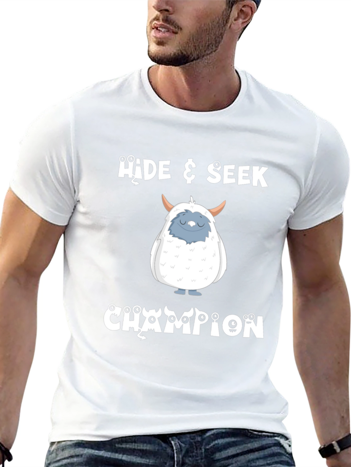 Hide & Seek Champion T-Shirt - Yeti Design