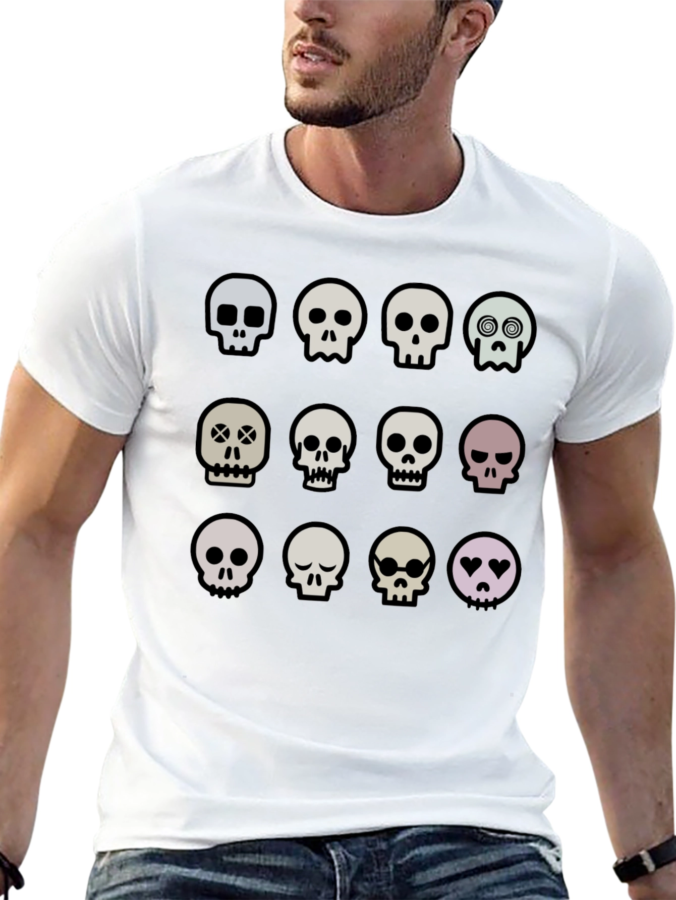 Skull T-Shirt: Quirky Graphic Tee for Unique Style