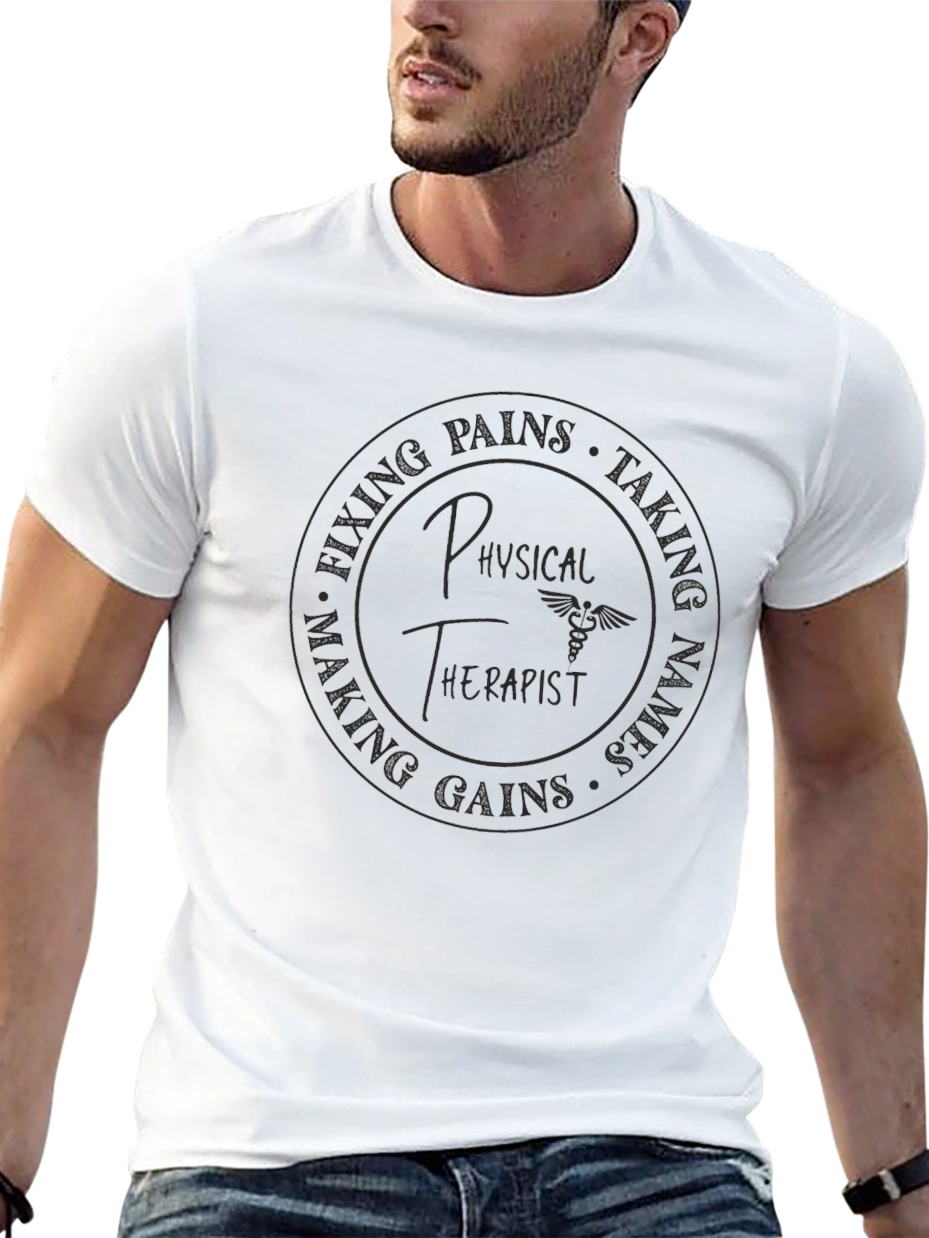 Physical Therapist Graphic Tee - Fixing Pains Taking Names