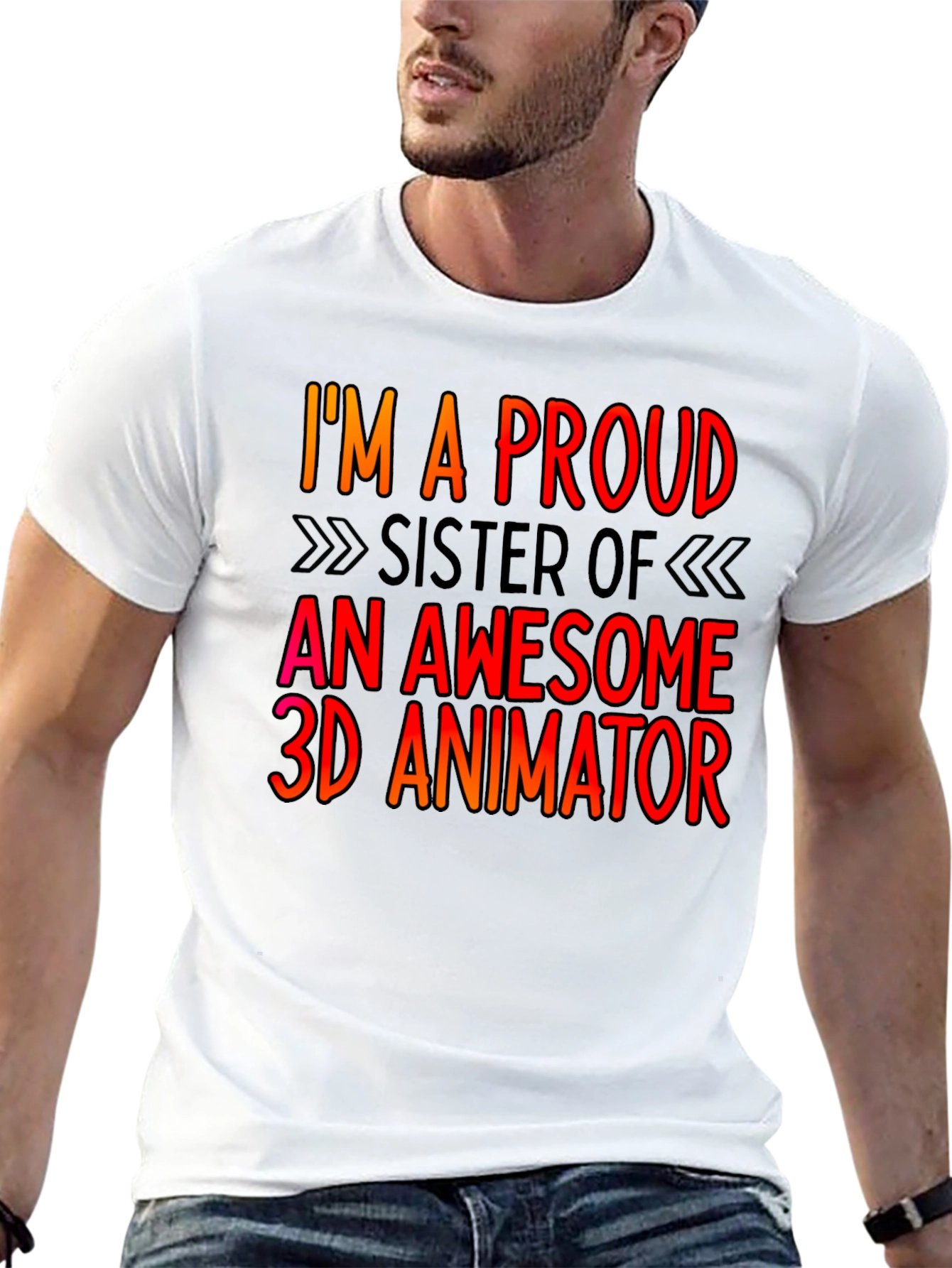Proud Sister 3D Animator T-Shirt
