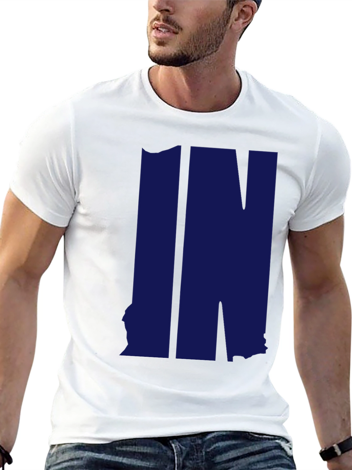 Indiana State Outline IN T-Shirt