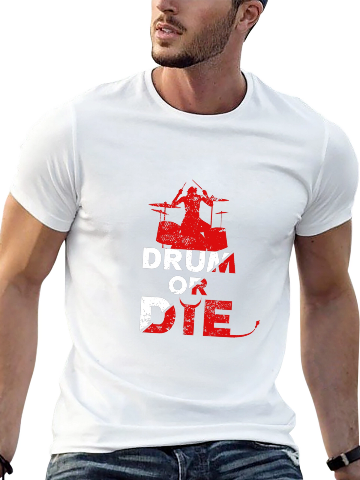 Drum or Die Graphic T-Shirt