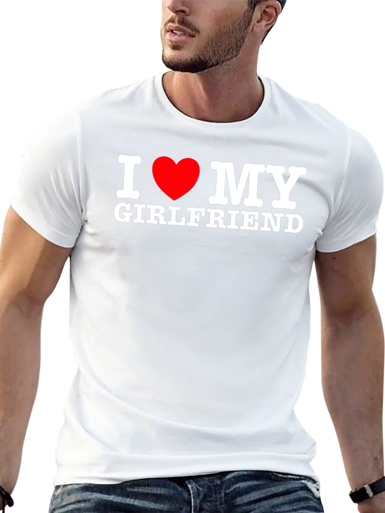 I Heart My Girlfriend T-Shirt - Black