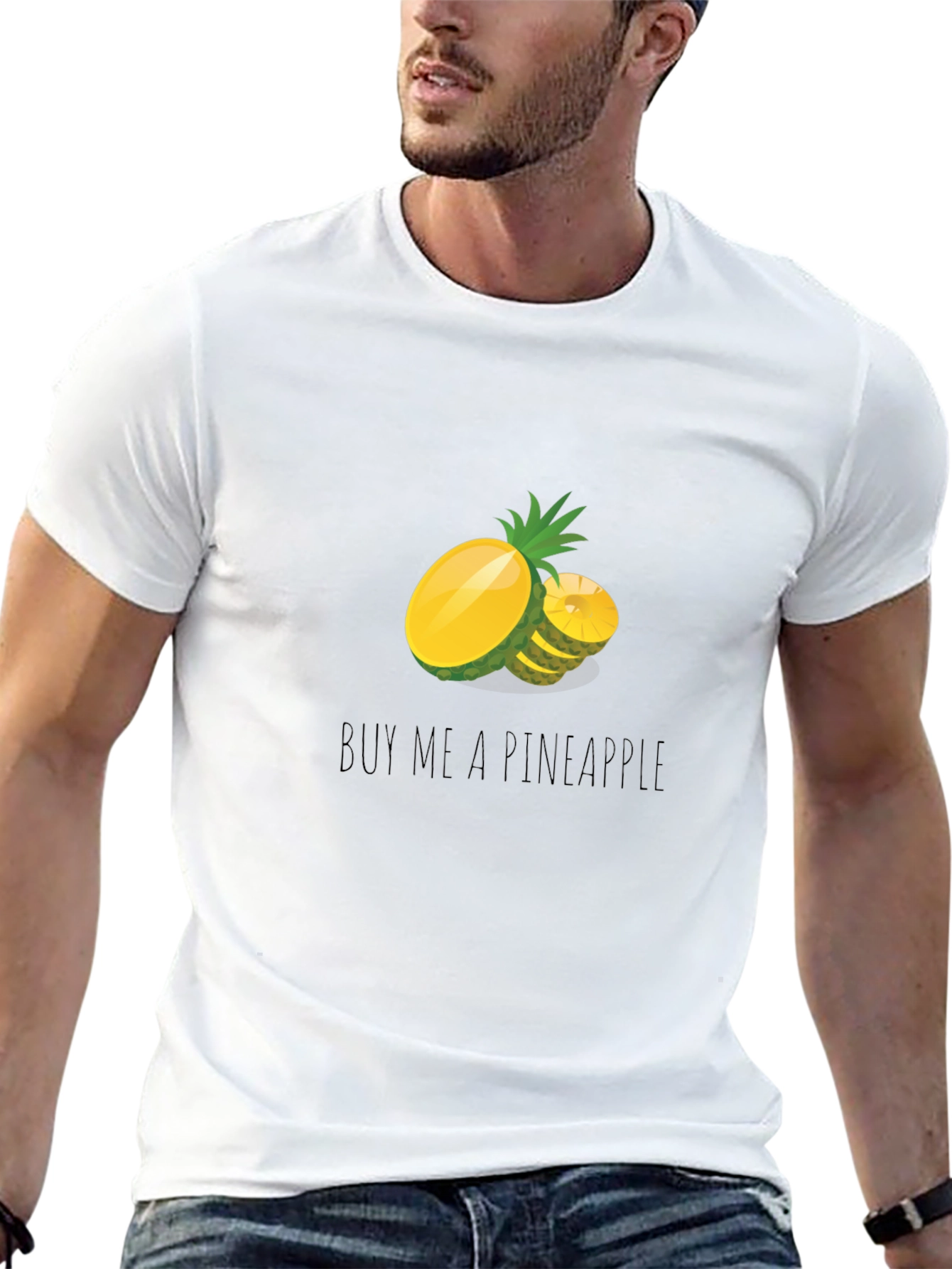 Buy Me A Pineapple Graphic Tee - Black