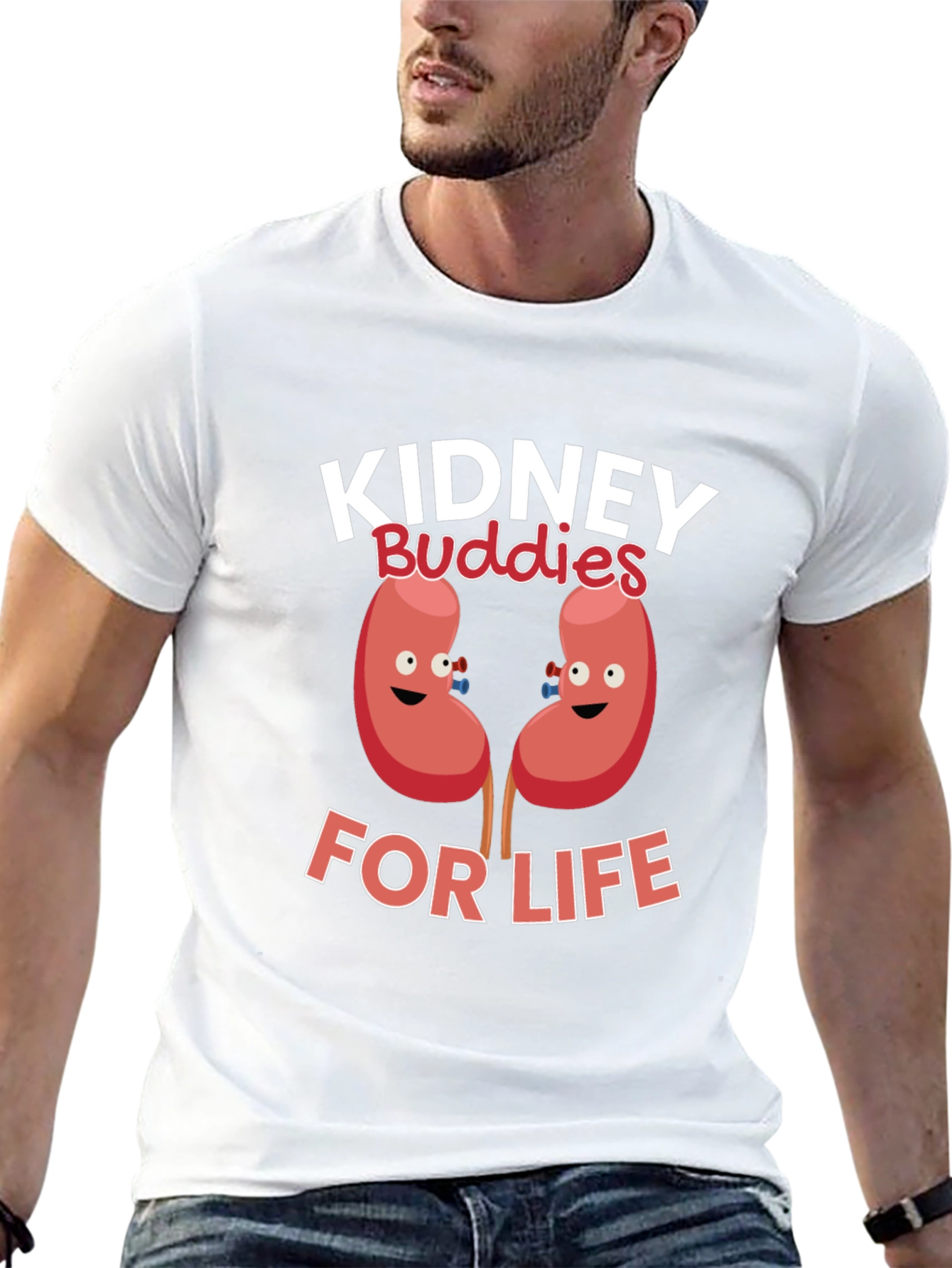Kidney Buddies For Life Black T-Shirt