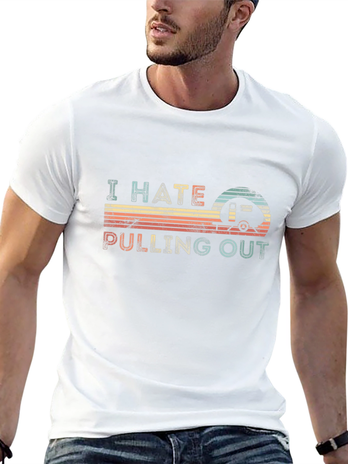 I Hate Pulling Out Retro Camping T-Shirt