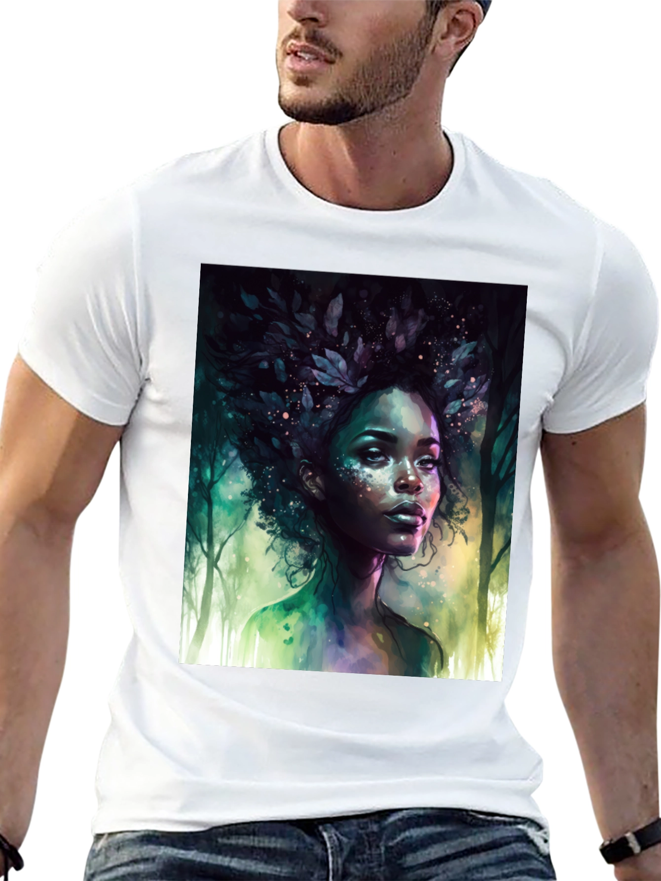 Nature Spirit Graphic Tee - Unisex Black T-Shirt