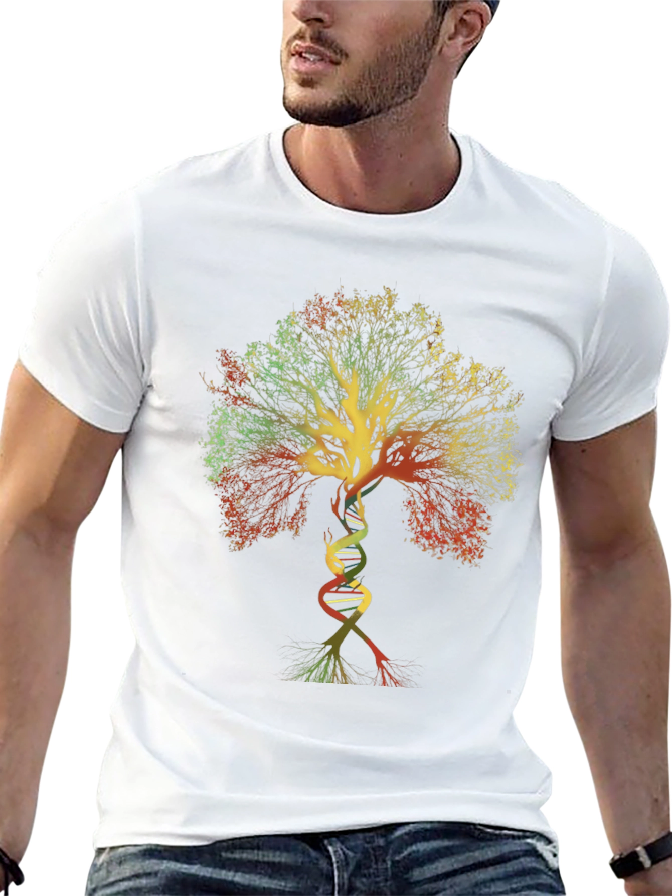 DNA Tree of Life Graphic Tee - Black