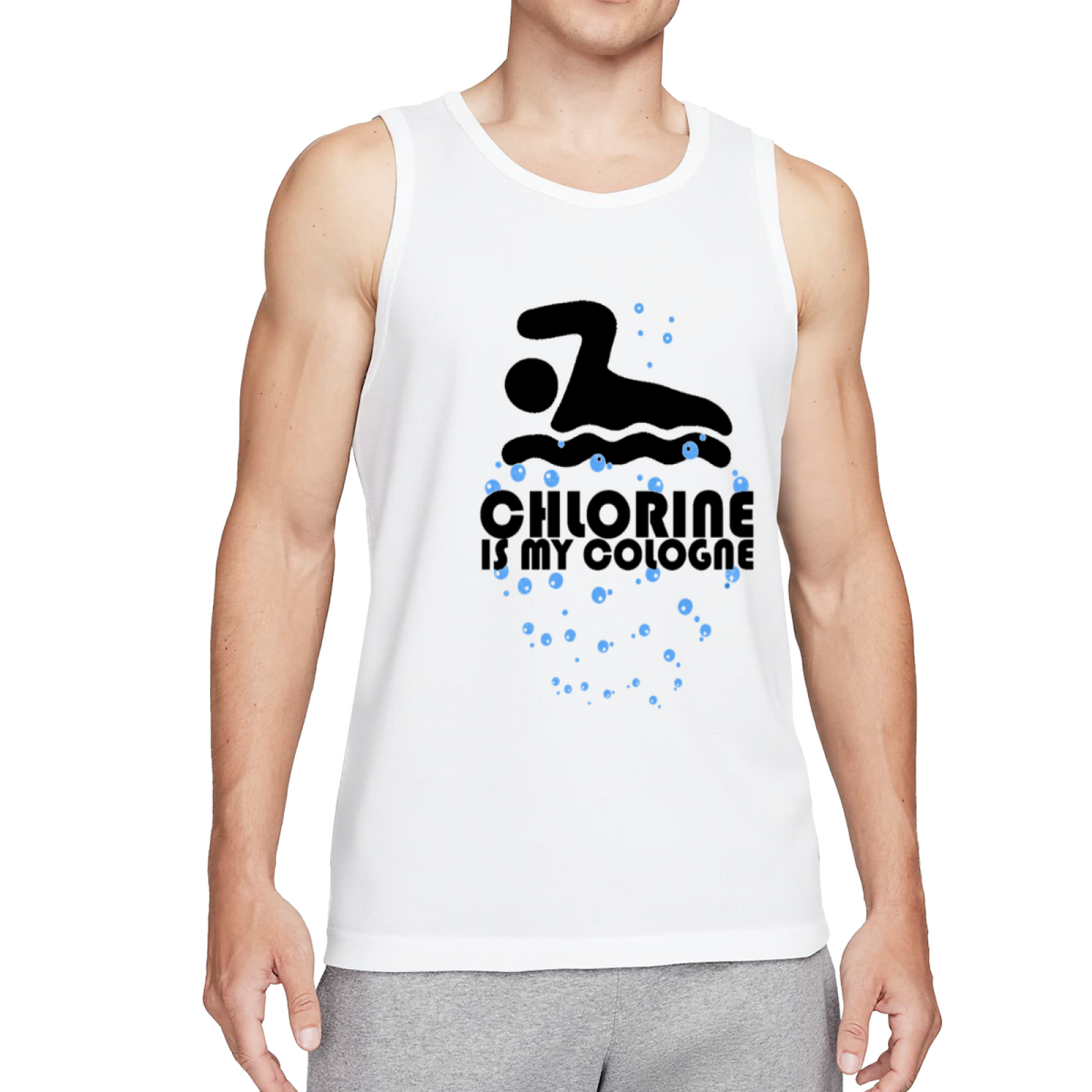 Chlorine Is My Cologne Swimmer Sport Graphic Vest
