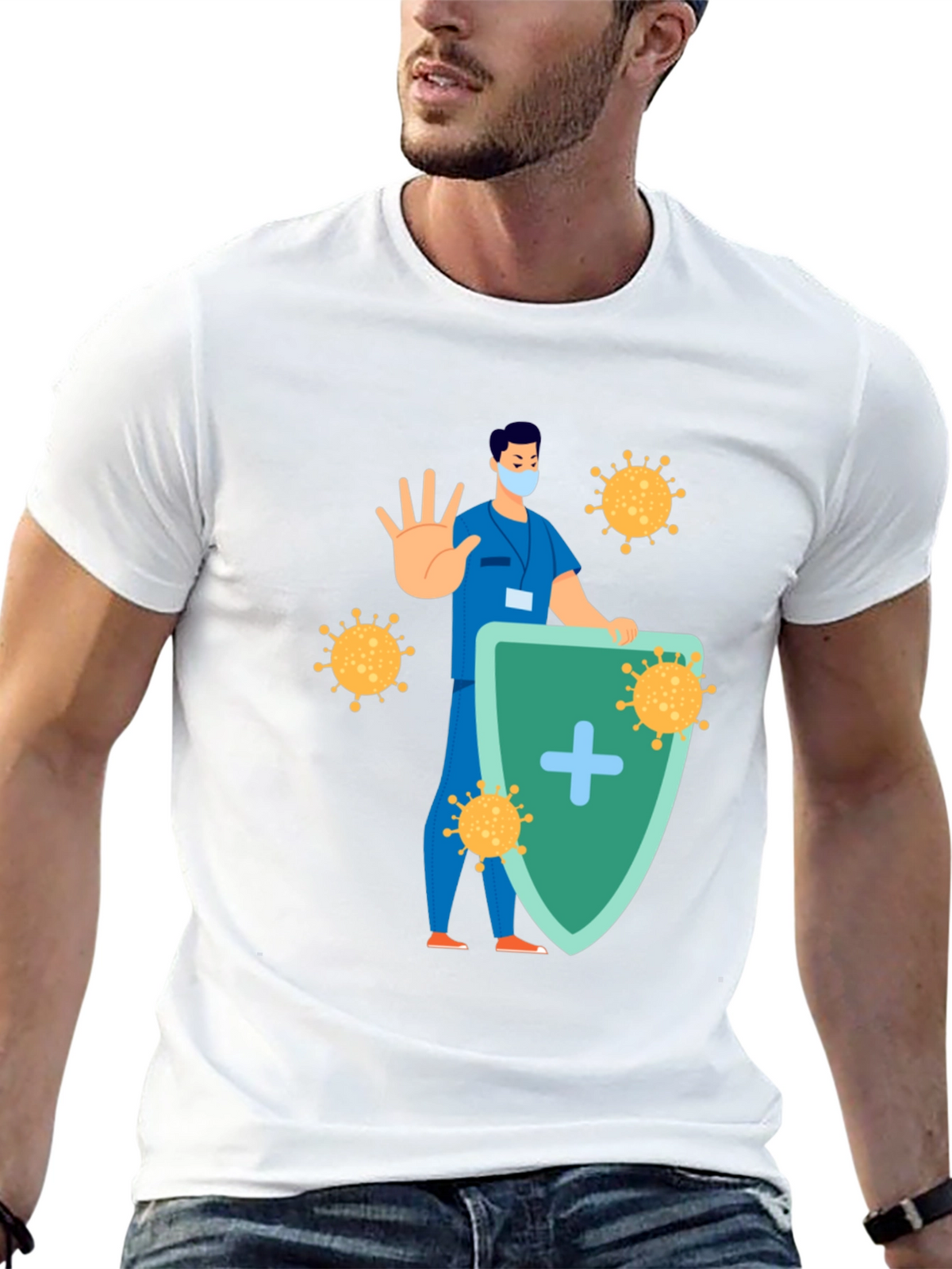 Virus Shield Graphic T-Shirt